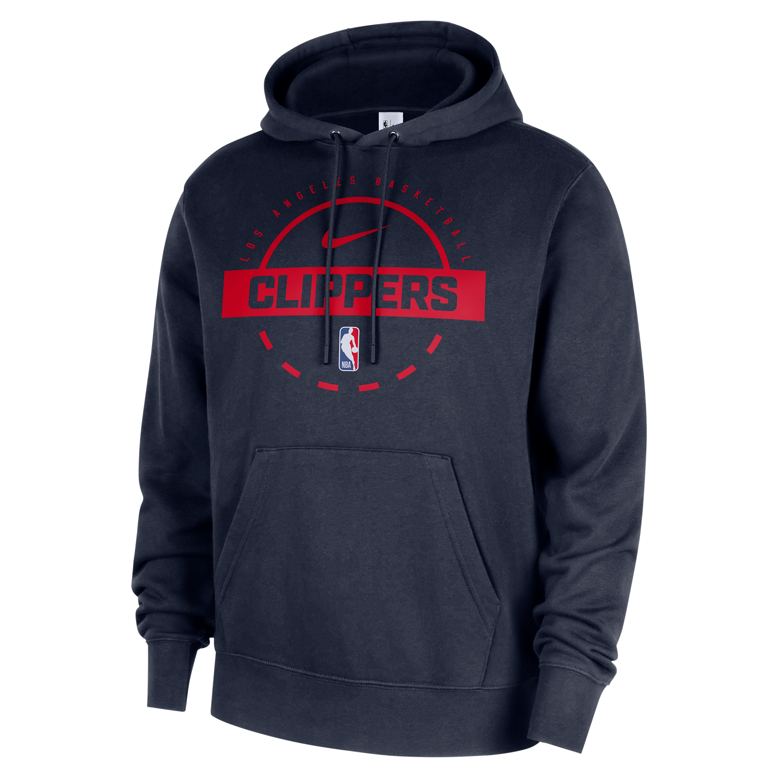 Nike Men's Navy La Clippers 2025/26 Authentic Practice Club Pullover Hoodie - Navy