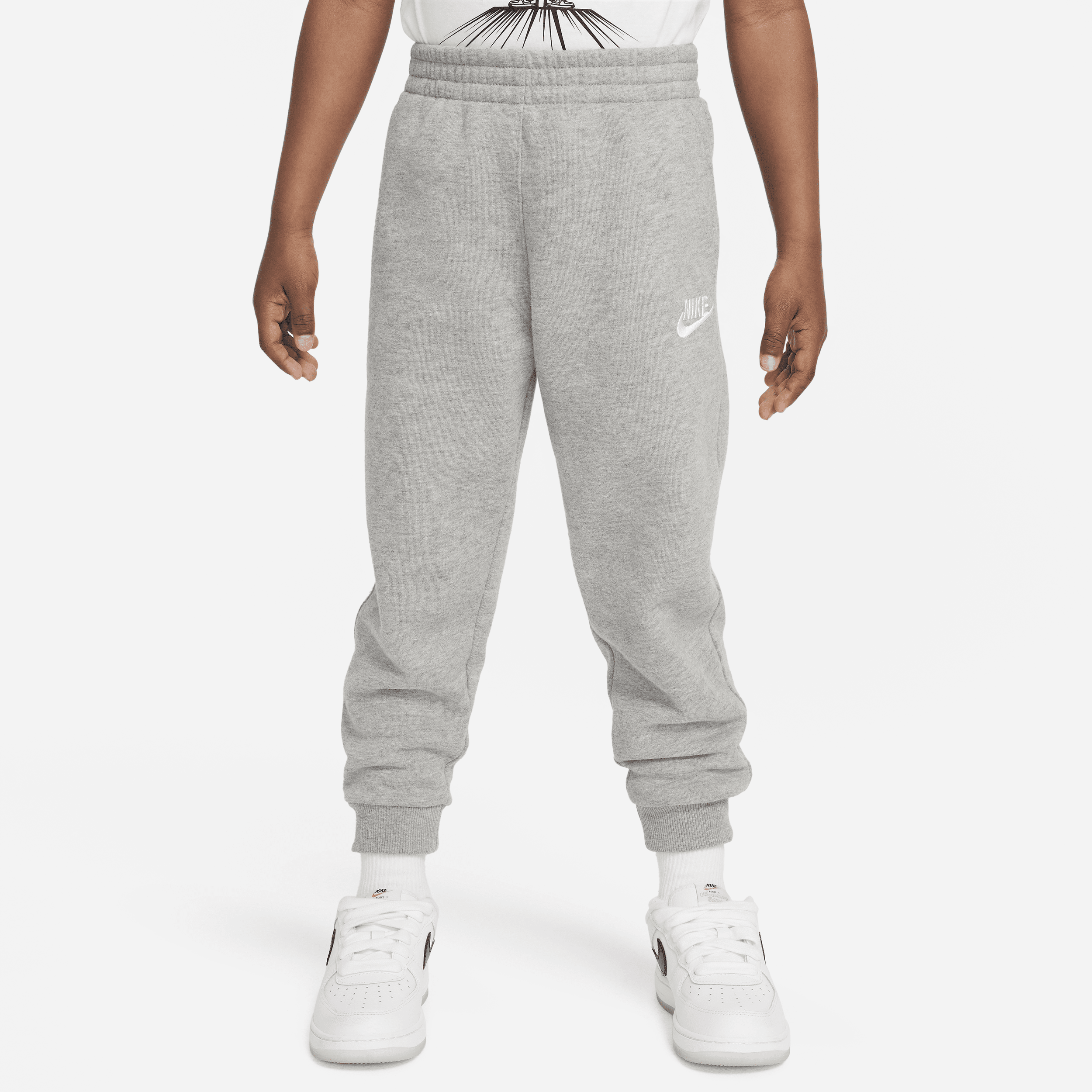 Nike Sportswear Club Fleece Little Kids' Jogger Pants in Grey | 86L091-042