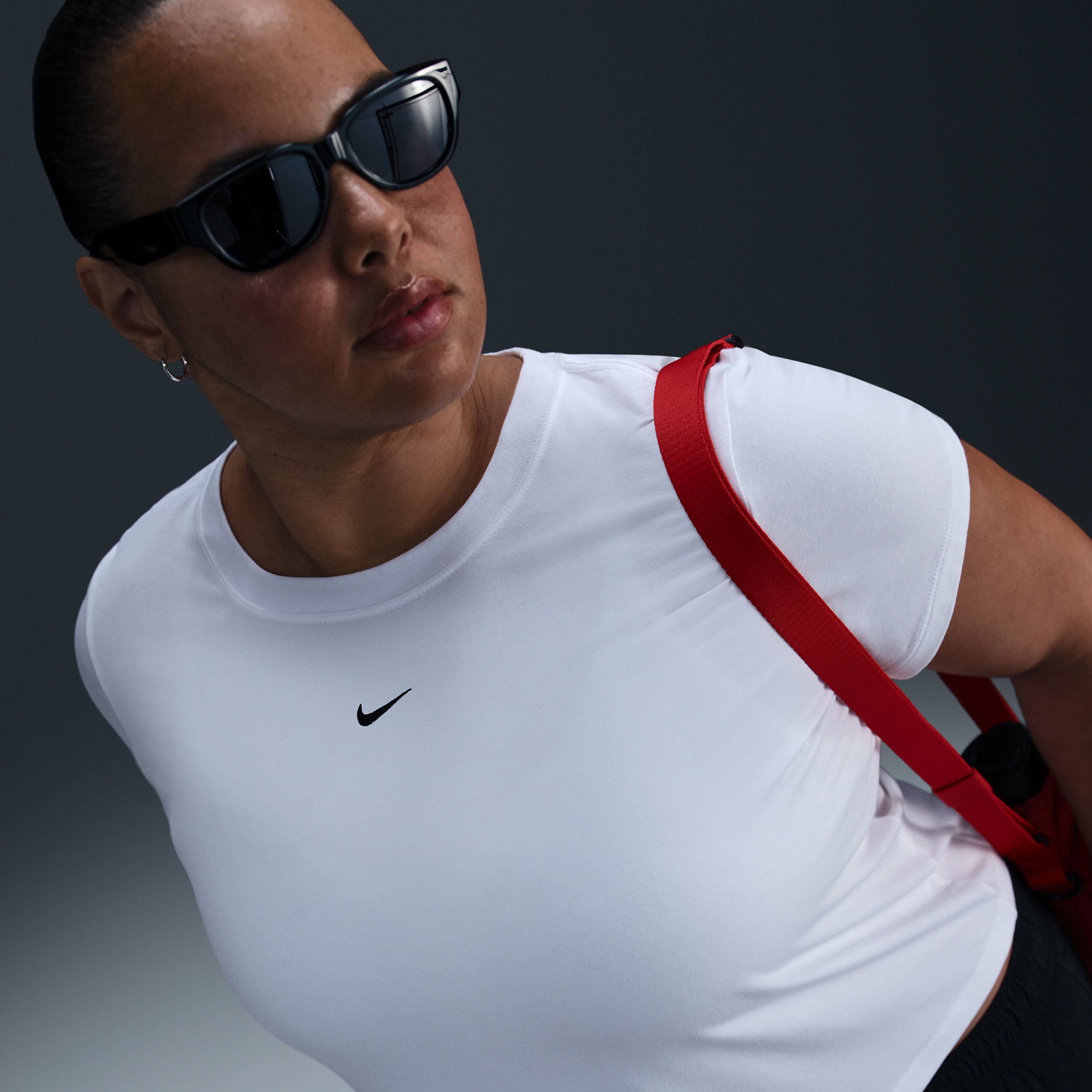 Nike Women's Sportswear Chill Knit Cropped T-shirt (plus Size) In White