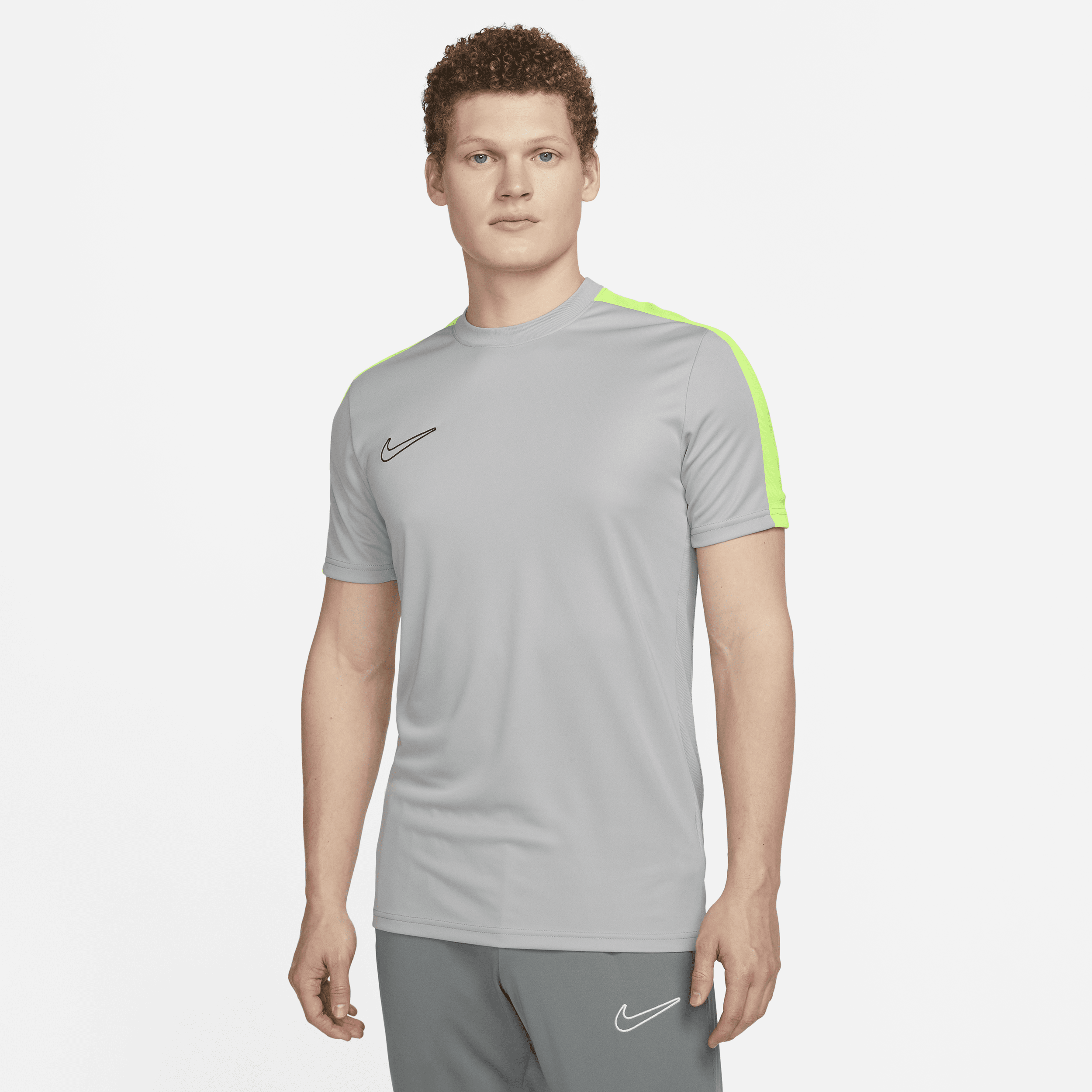 Universiteit Geloofsbelijdenis zuur Nike Men's Academy Dri-fit Short-sleeve Global Football Top In Grey |  ModeSens