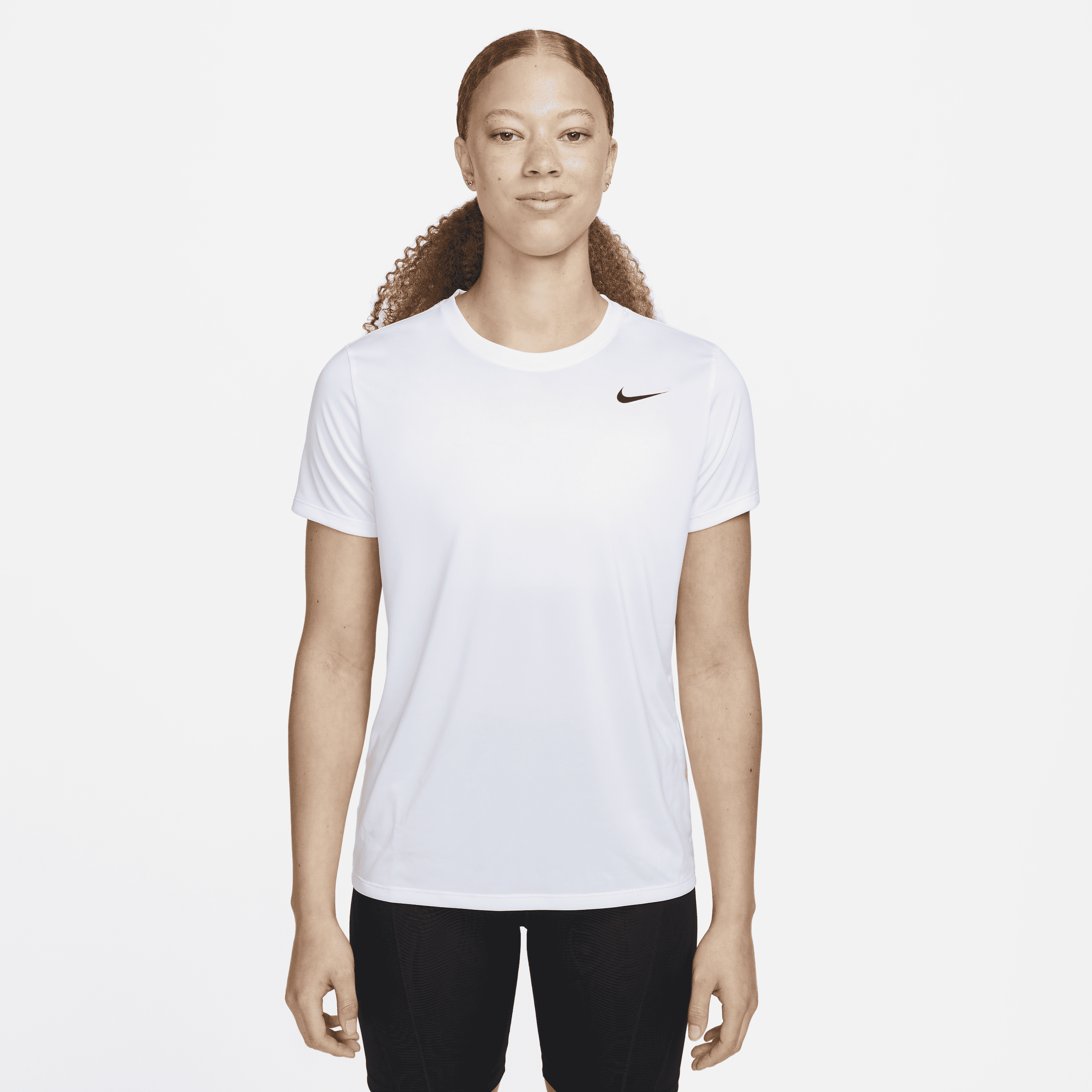 Shop Nike Women's Dri-fit T-shirt In White