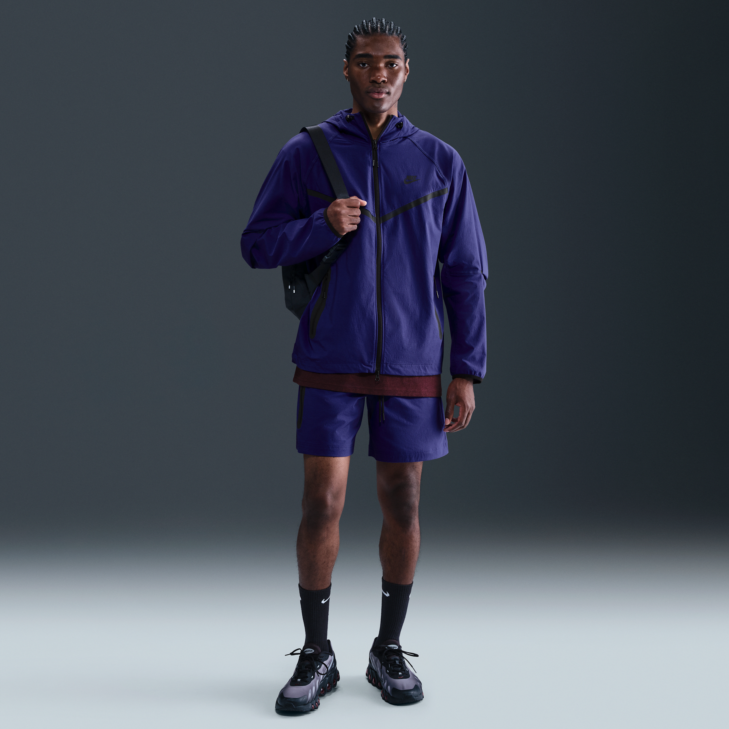 Nike Men's Tech Woven Shorts In Purple
