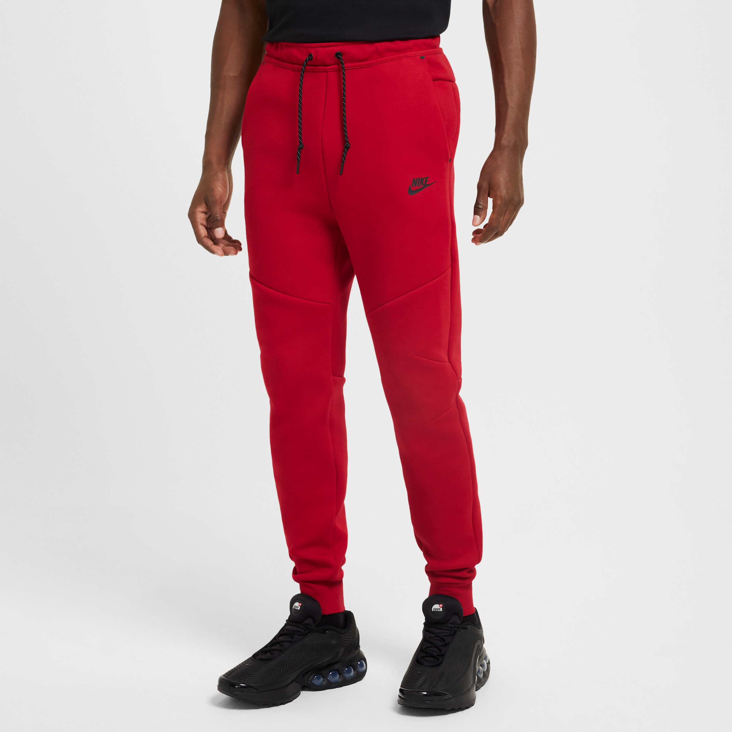 Nike Sportswear Slim Fit Tech Fleece Jogger Pants In Red