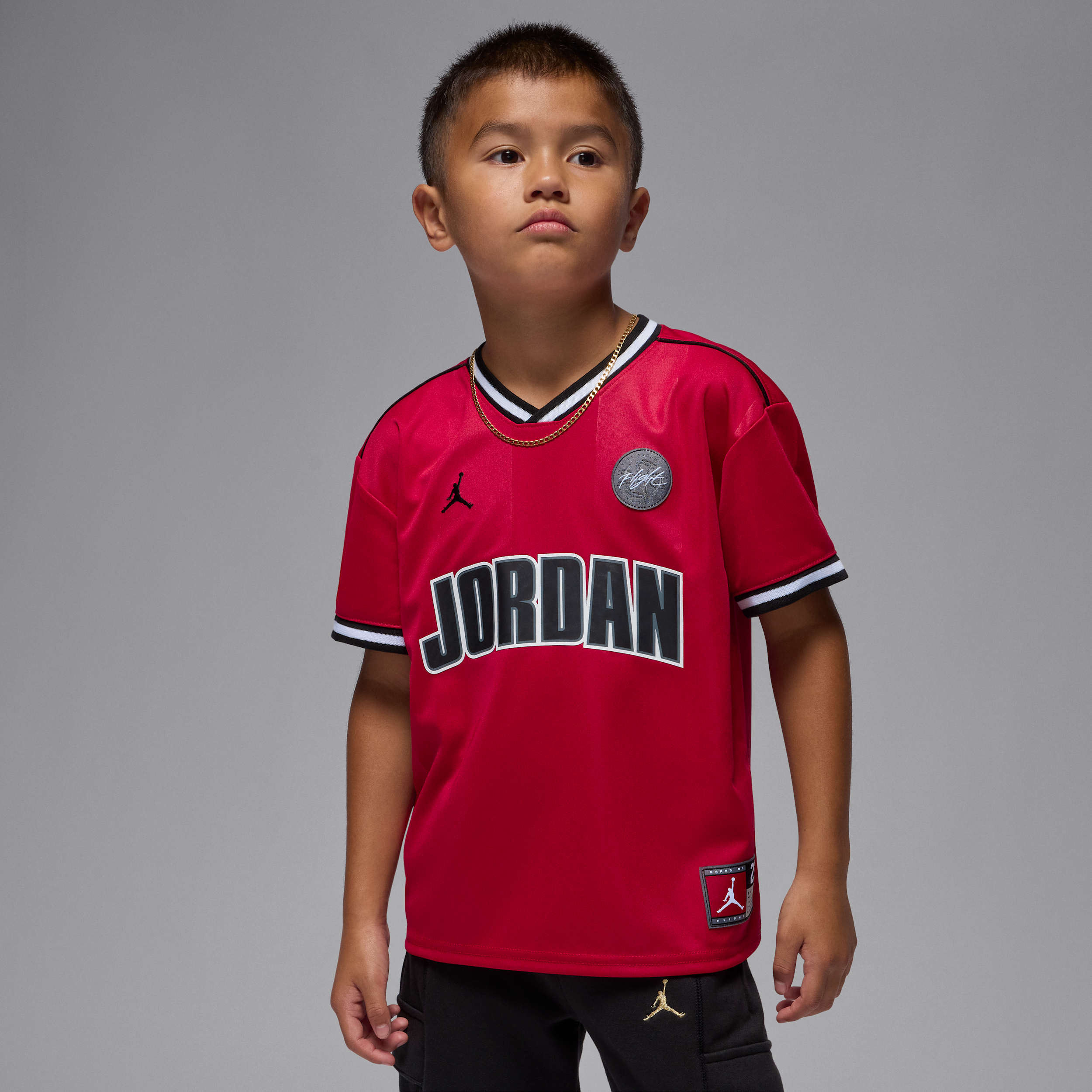 Jordan Little Kids' Sport Jersey in Red | 85F217-R78
