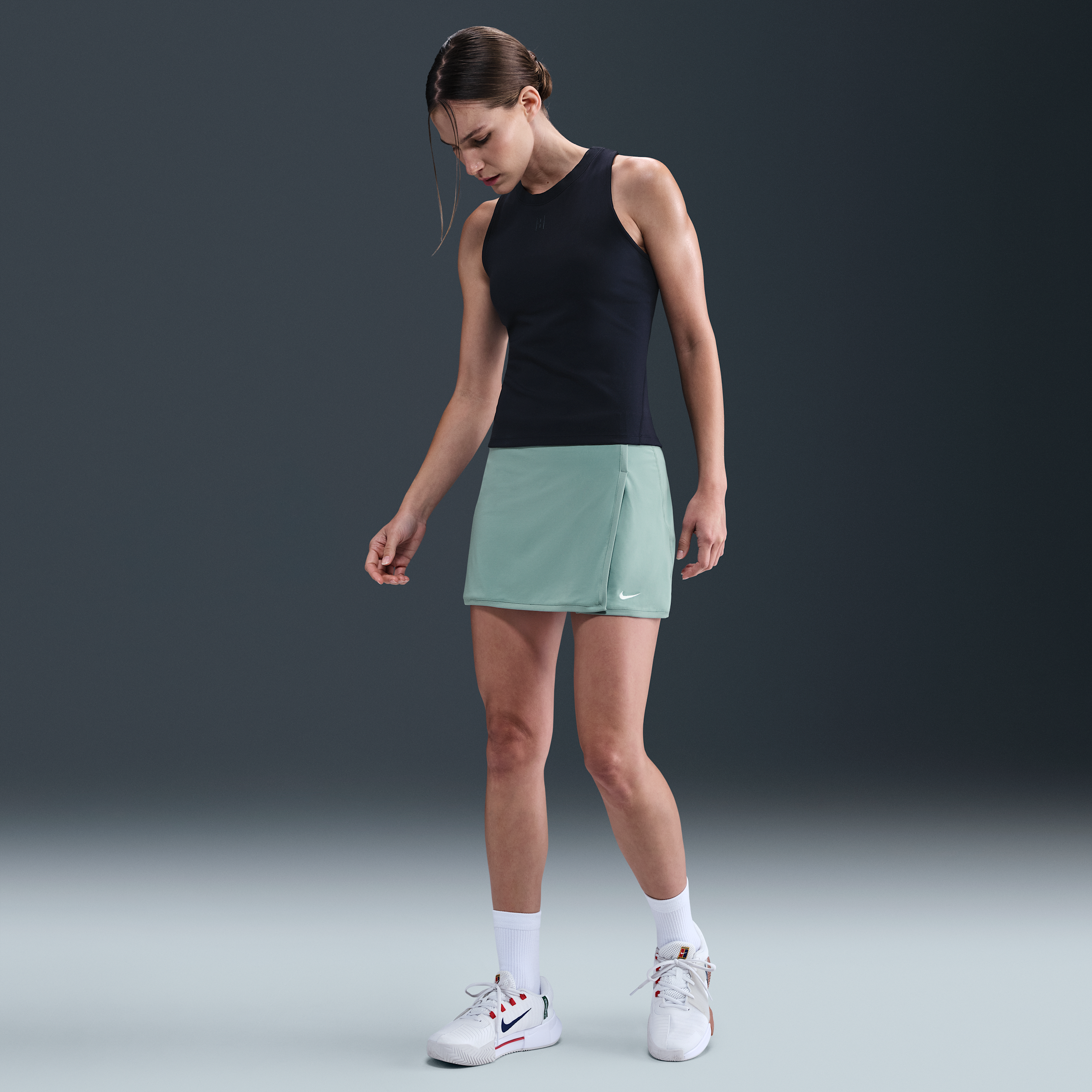 Nike Women's Victory Dri-fit Straight Tennis Skirt In Green