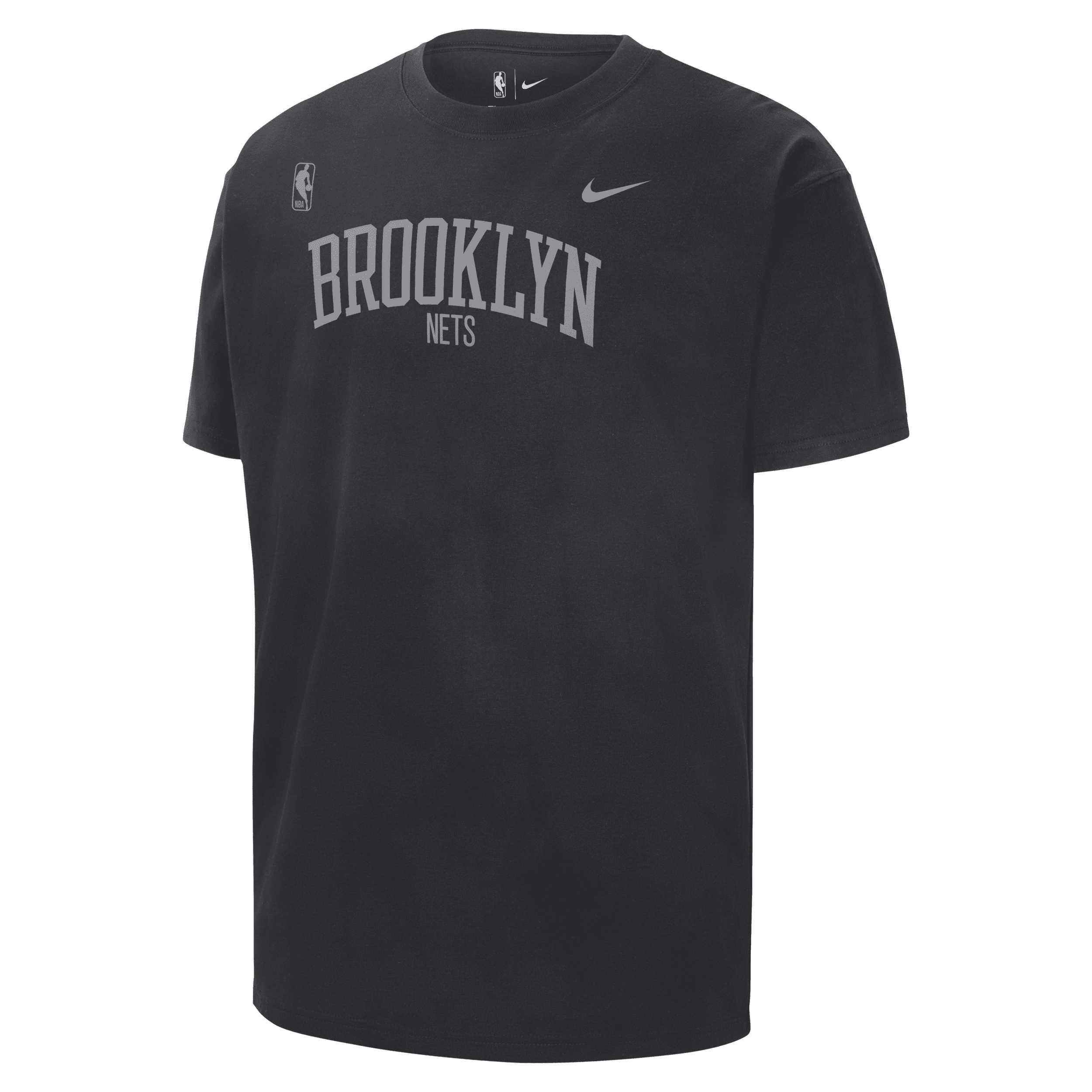 Nike Brooklyn Nets Courtside Max90  Men's Nba T-shirt In Black
