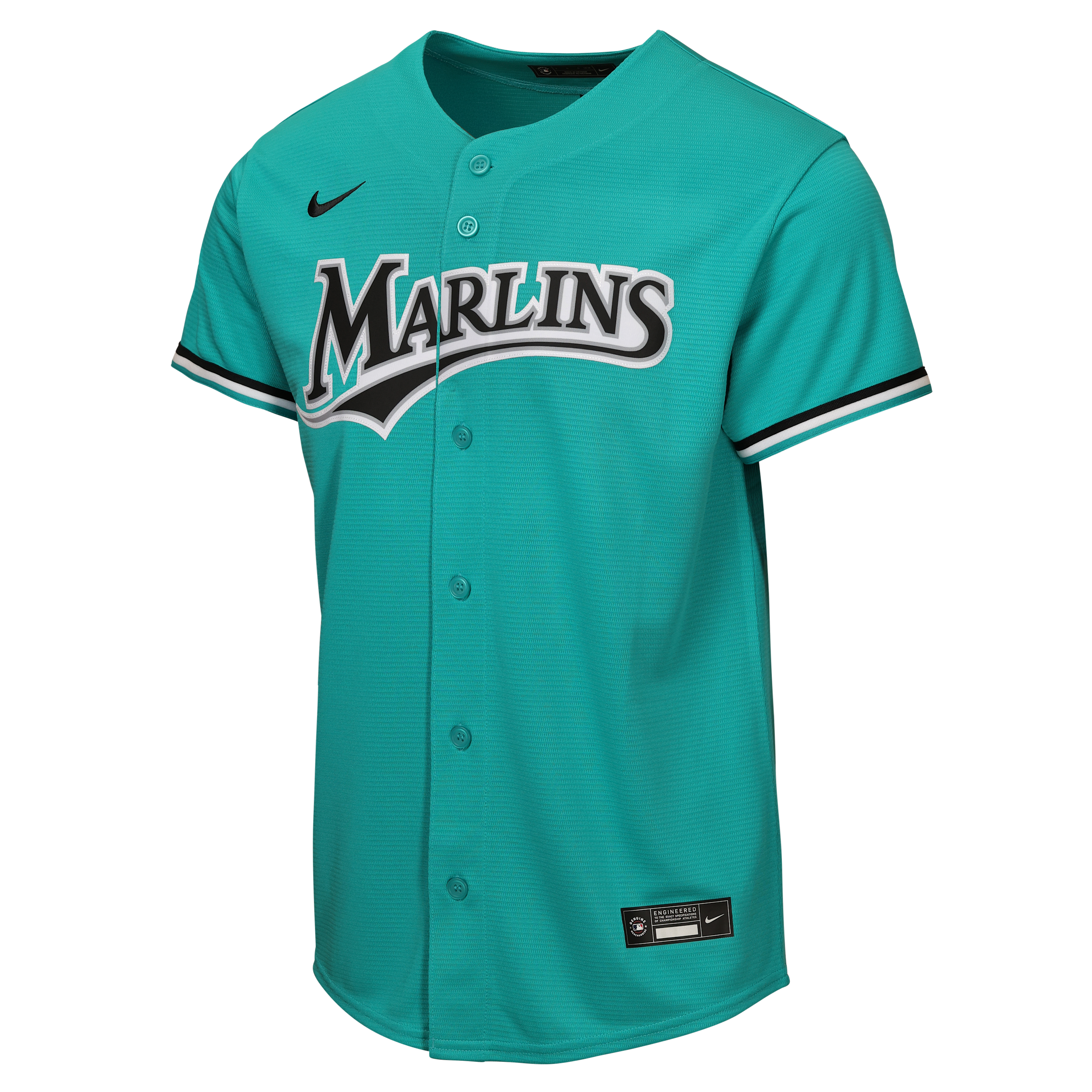 Nike Big Boys and Girls Teal Miami Marlins Alternate Replica Jersey - Teal