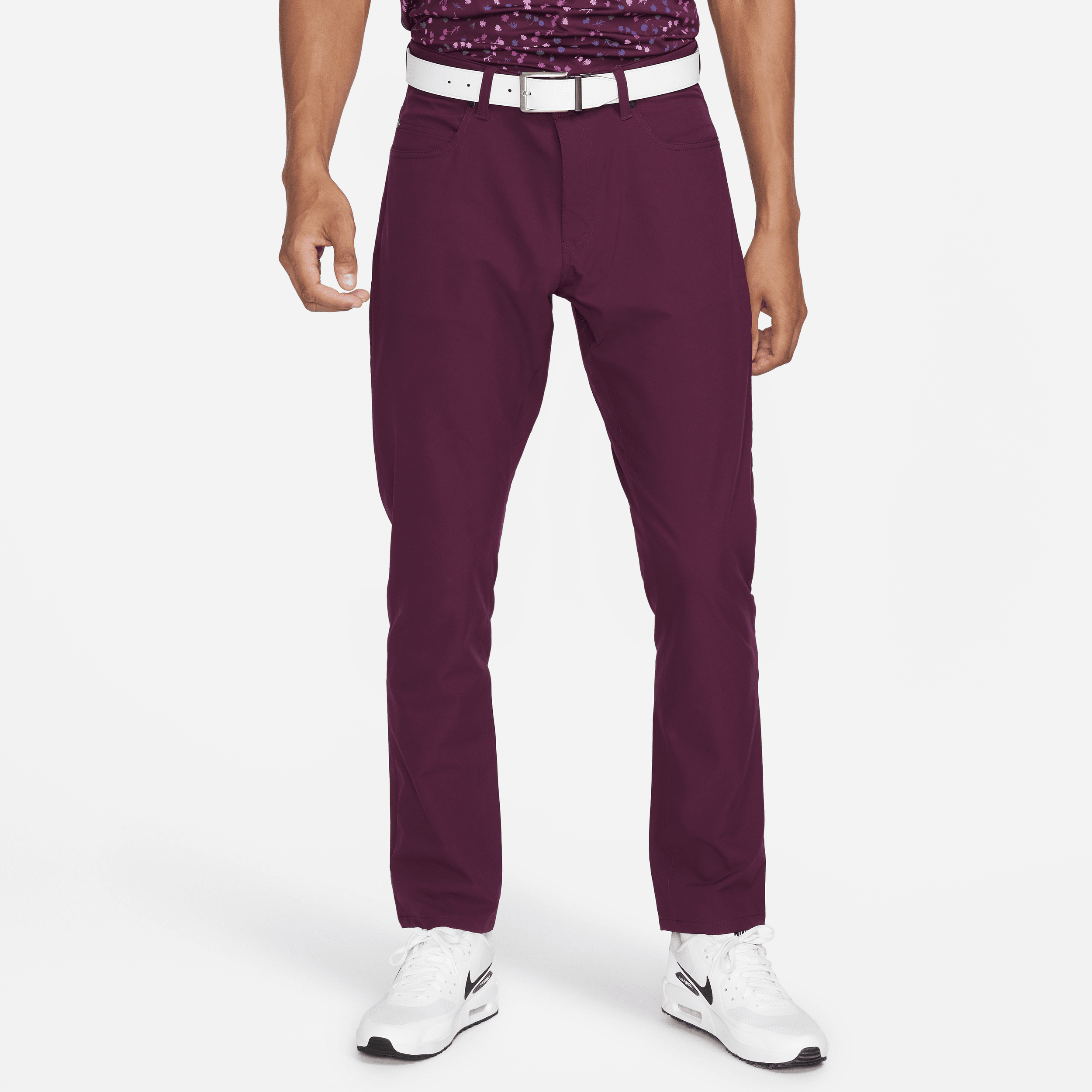 Nike Men's Dri-fit Repel 5-pocket Slim Fit Golf Pants In Red