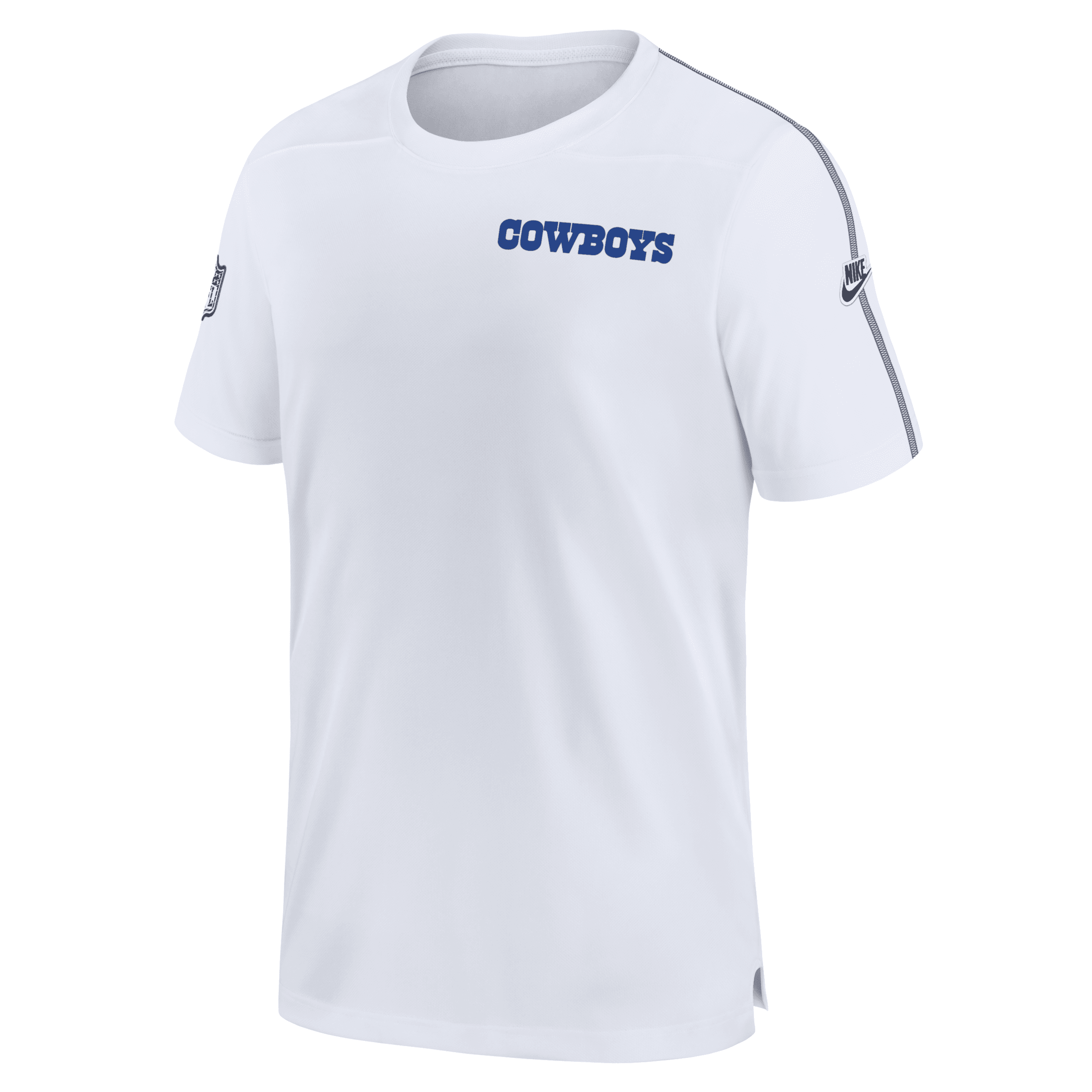 Nike White Dallas Cowboys 2024 Sideline Coach Uv Performance T-shirt In White