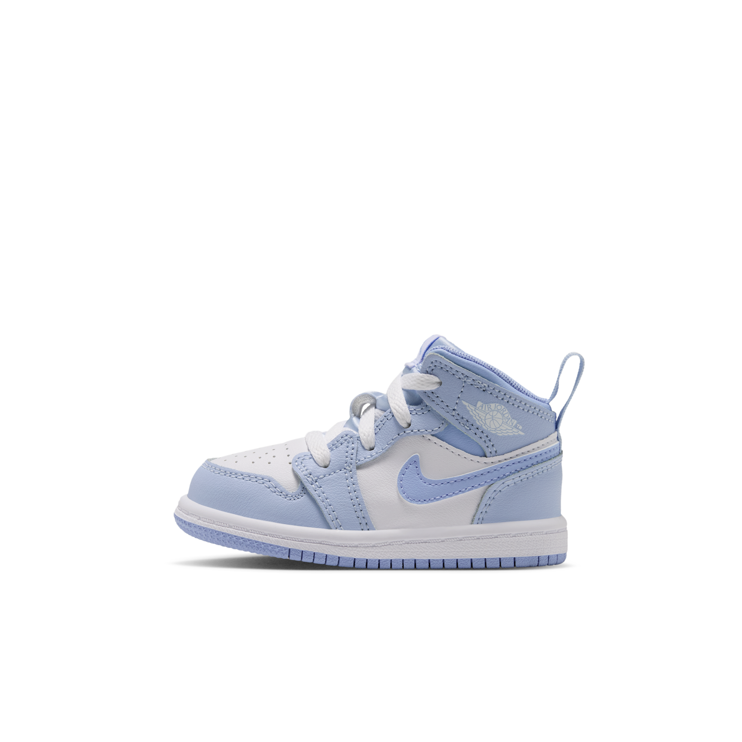 Jordan Toddler Air Jordan 1 Mid Basketball Shoes, Boys', Size 5, Hydrogen Blue/White/Aluminum