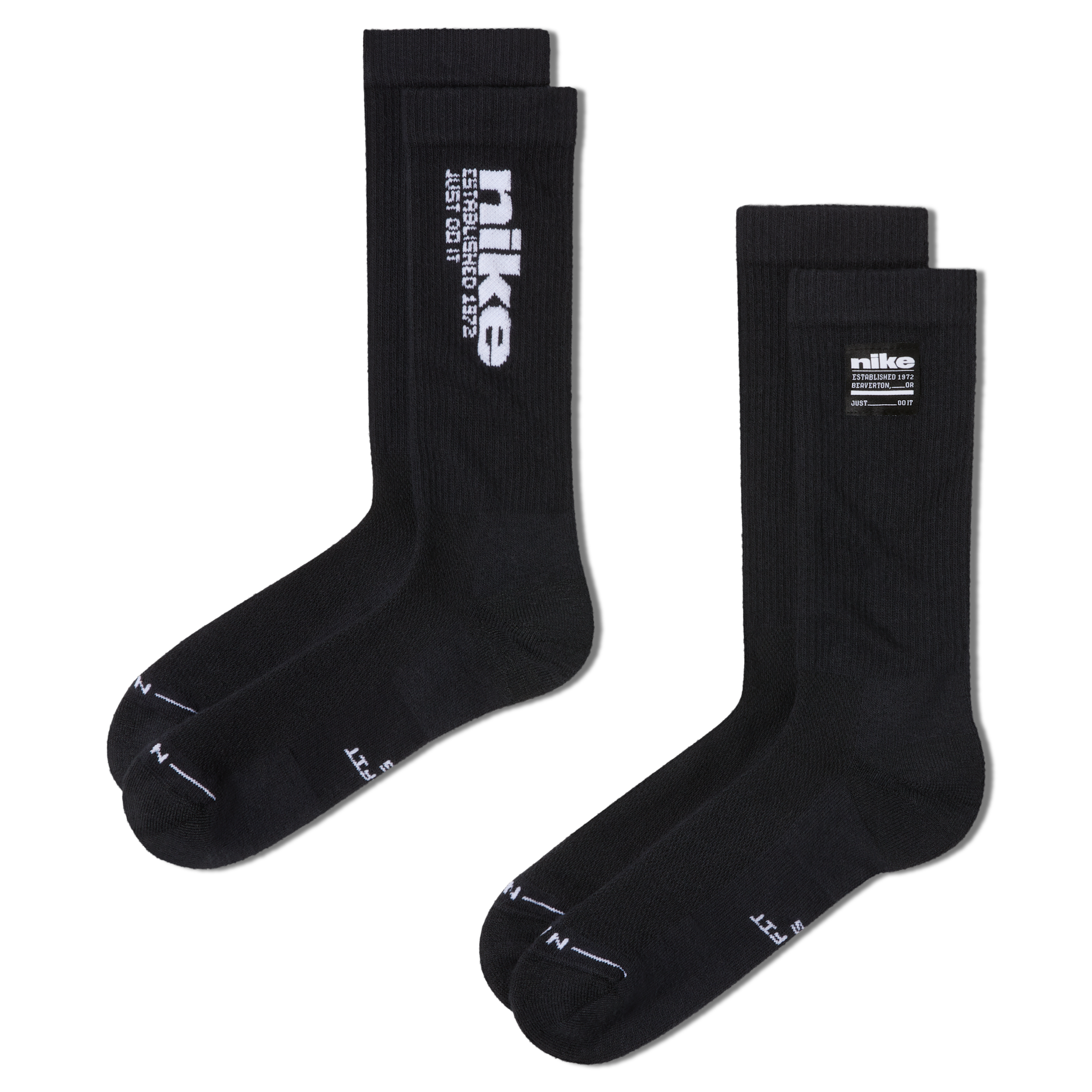 Nike Unisex Everyday Elevated Crew Socks (2 Pairs) in Multicolor | IH8525-903