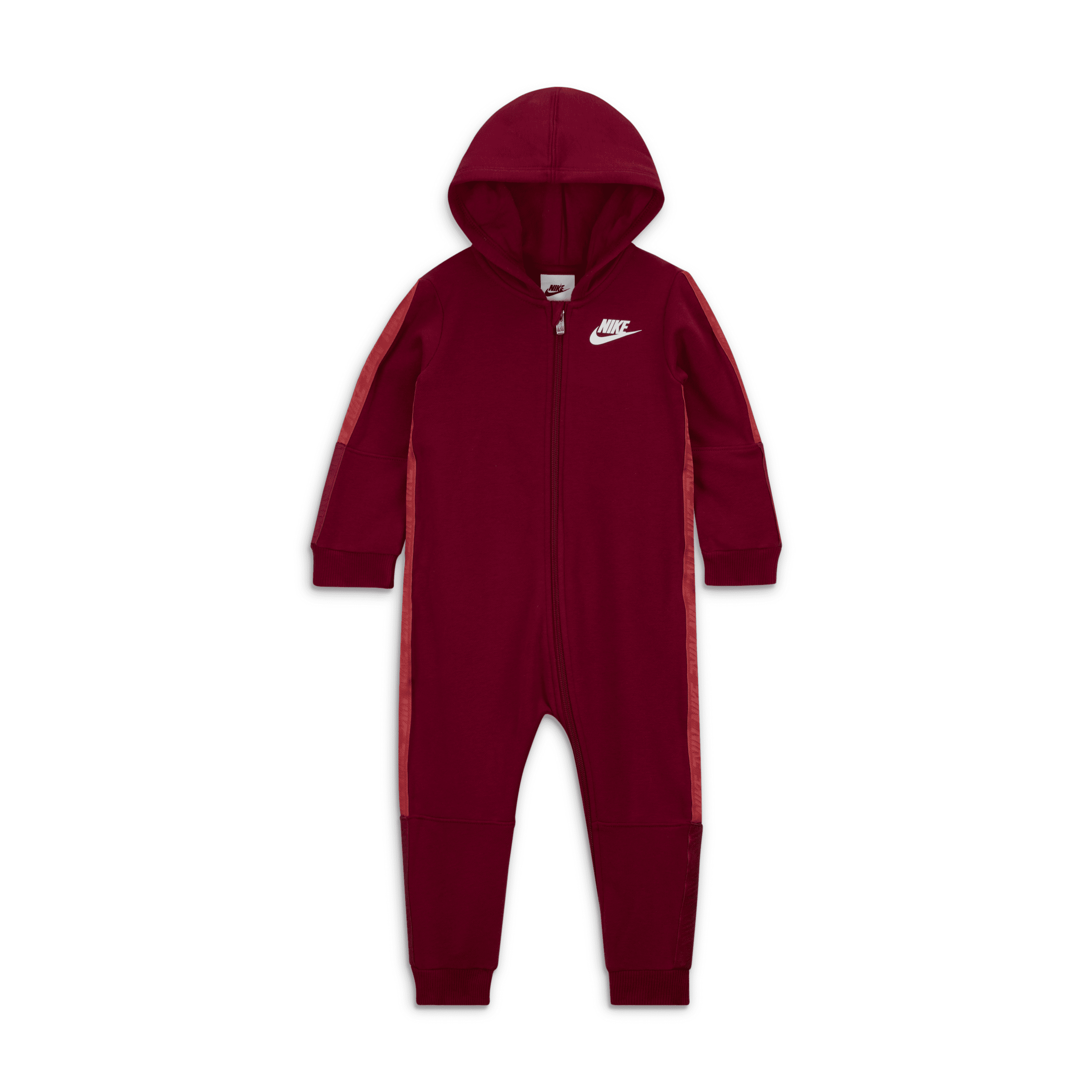Nike Sportswear Taping Hooded Coverall Baby Coverall In Red
