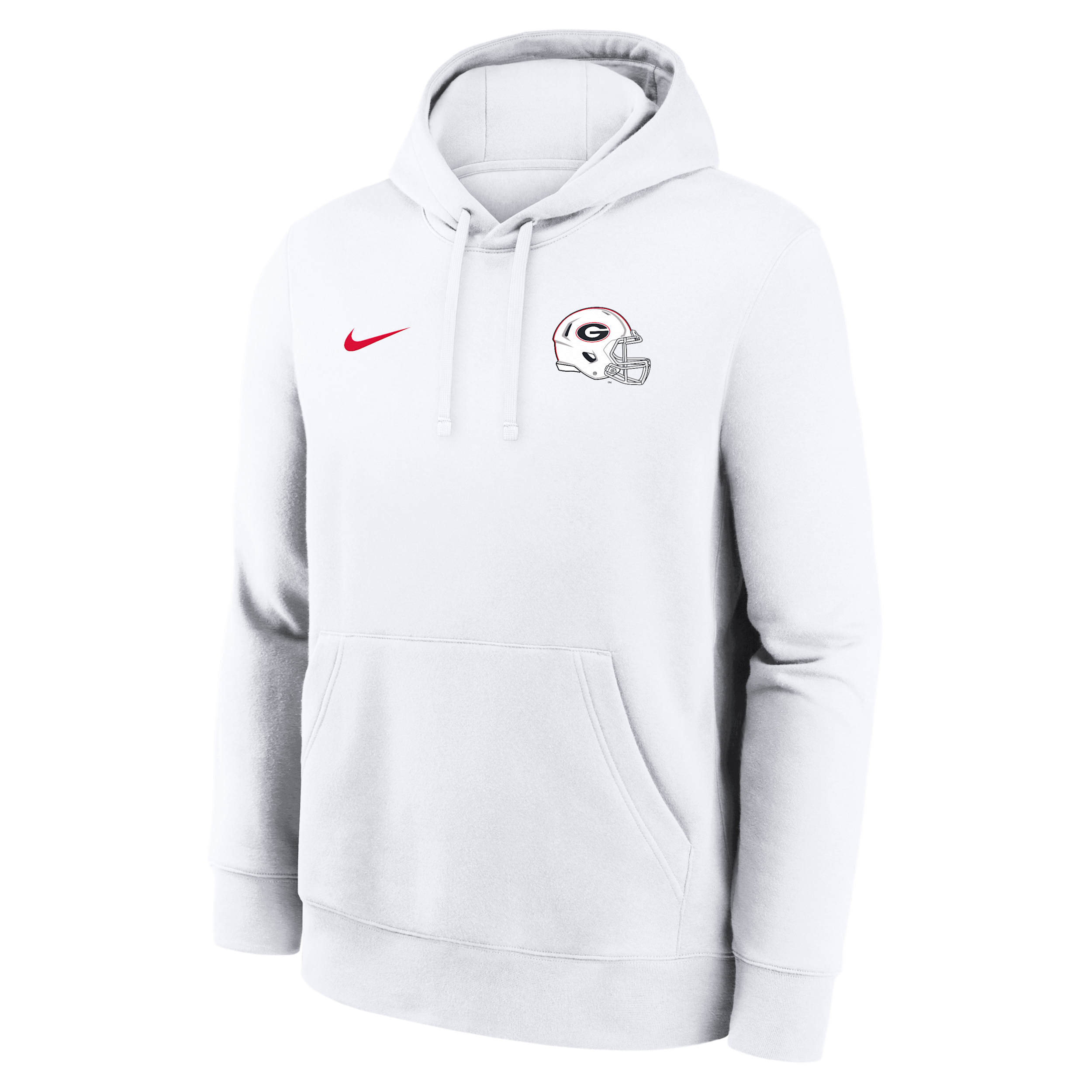 Georgia 2026 White Out Dress Code Nike Men's College Pullover Hoodie in White | NKDK10AGBN-MKU