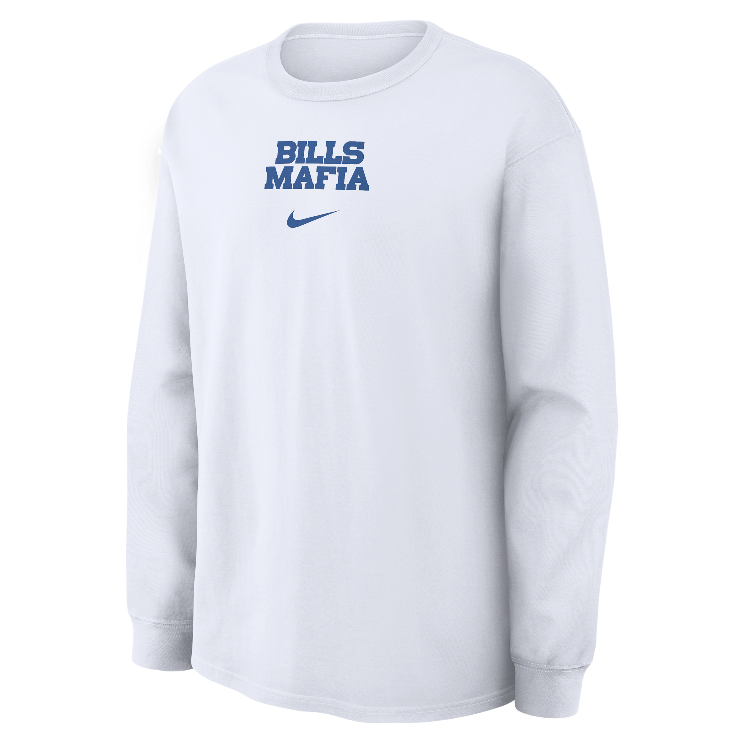 Buffalo Bills Rivalries Collection Max90 Nike Men's NFL Long-Sleeve T-Shirt in White | 04T910A81-MXR