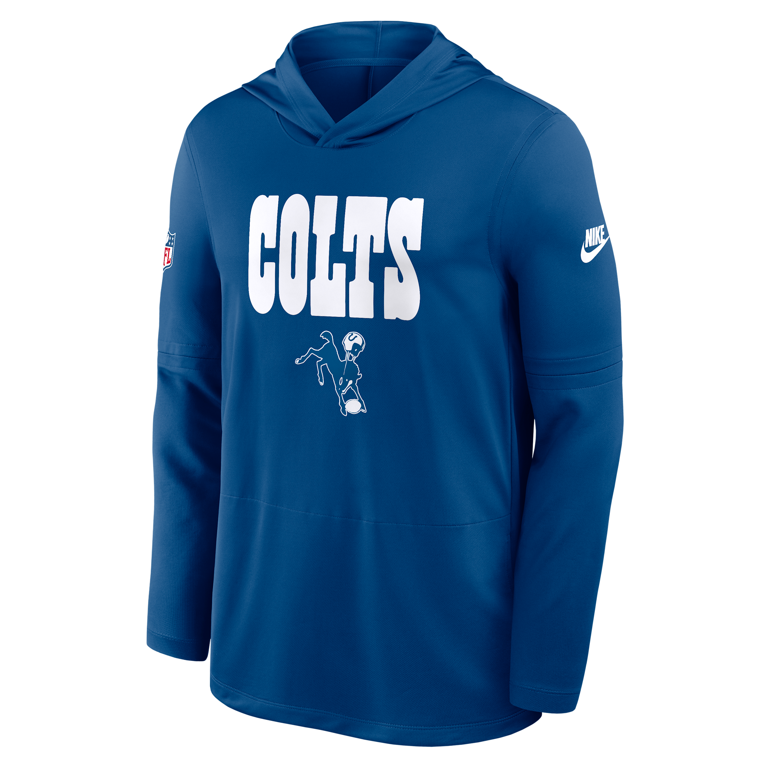 Nike Royal Indianapolis Colts Alt Pack Pass Accuracy Performance Long Sleeve Hoodie T-shirt In Blue