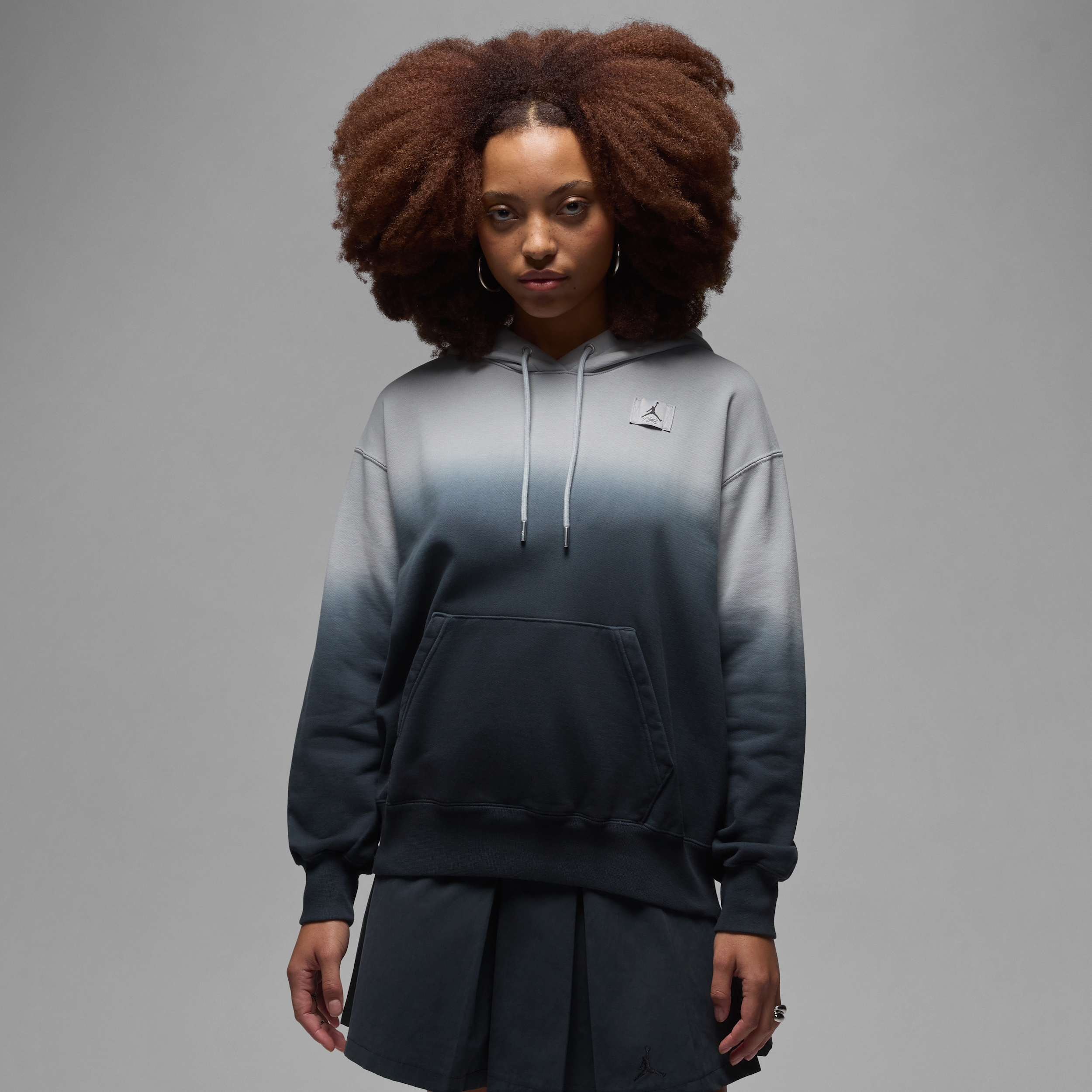 Jordan Women's Flight Fleece Satin-lined Pullover Hoodie