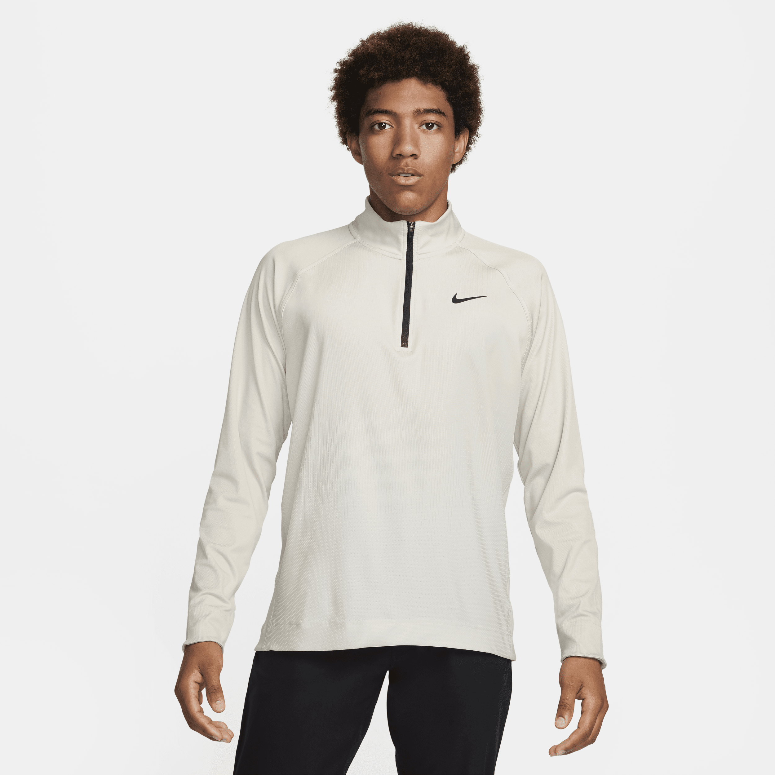 Nike Men's Tour Dri-fit Adv 1/2-zip Golf Top In Grey