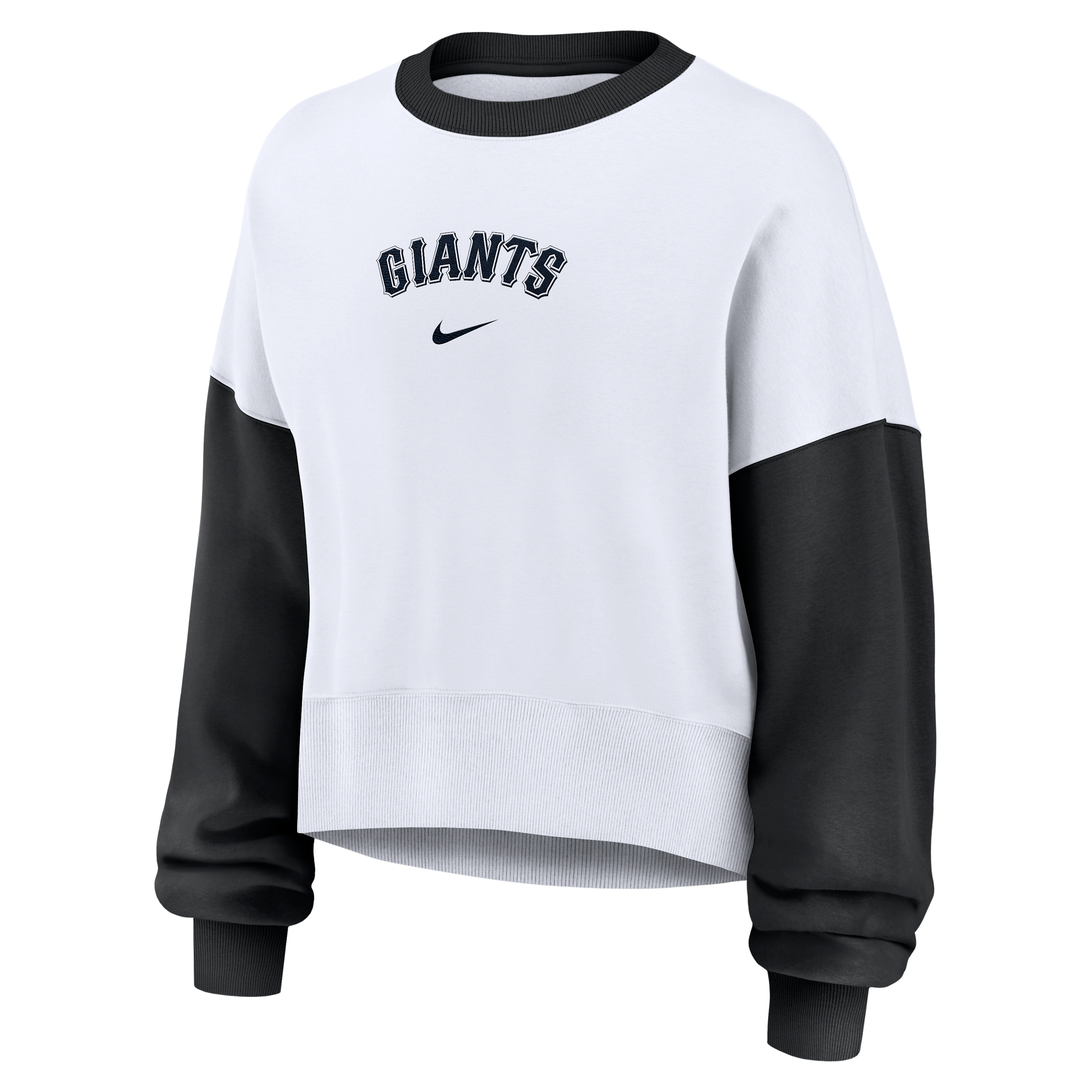 San Francisco Giants Primary Nike Women's MLB Pullover Crew in White | 01D7064NGIA-9HV