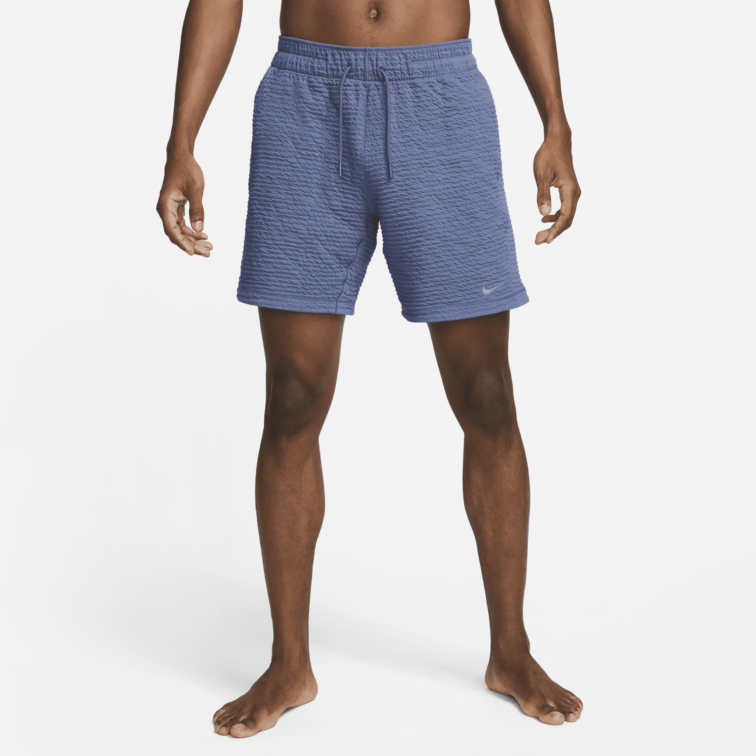 Nike Men's  Yoga Dri-fit 7" Unlined Shorts In Blue