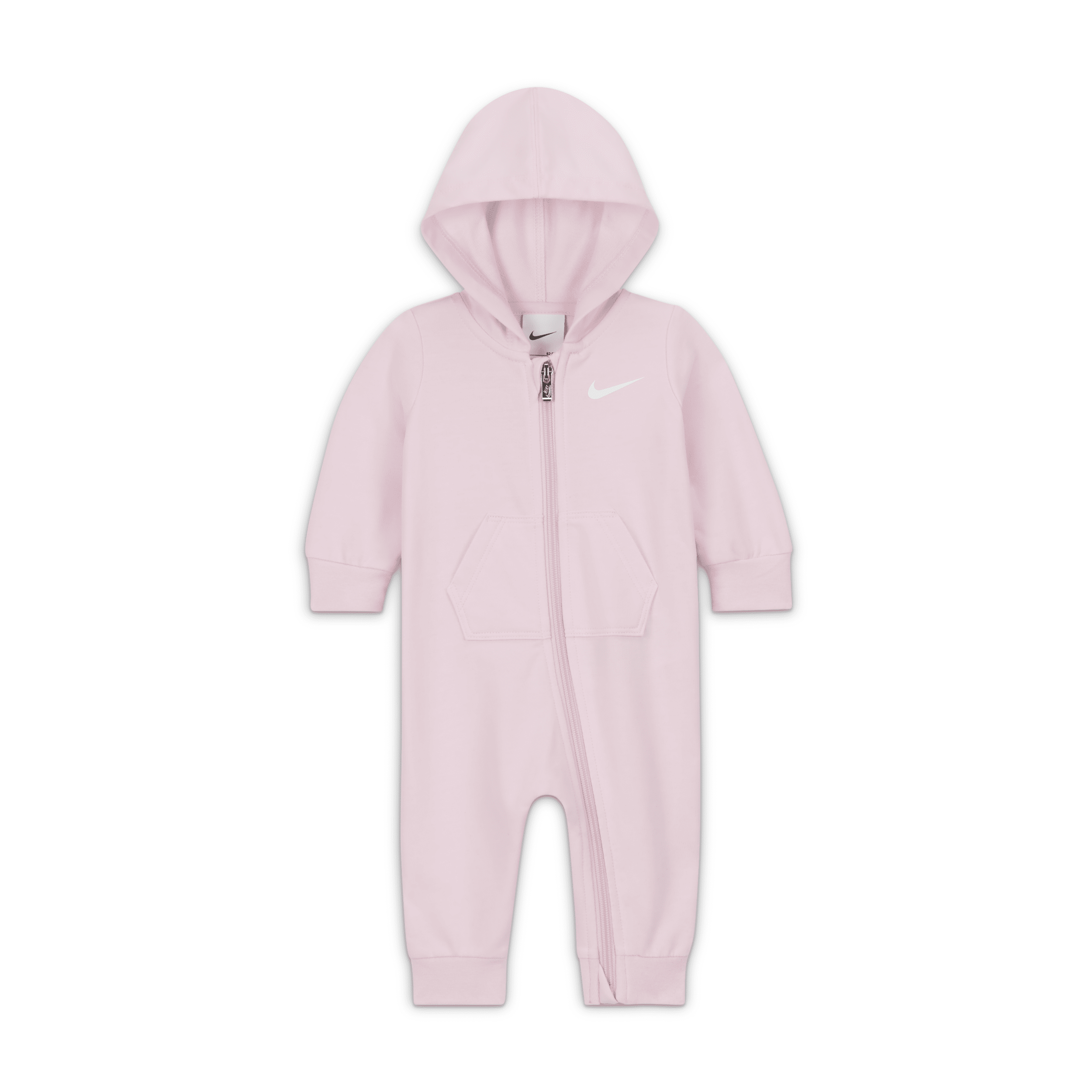 Nike Essentials Hooded Coverall Baby Coverall In Pink