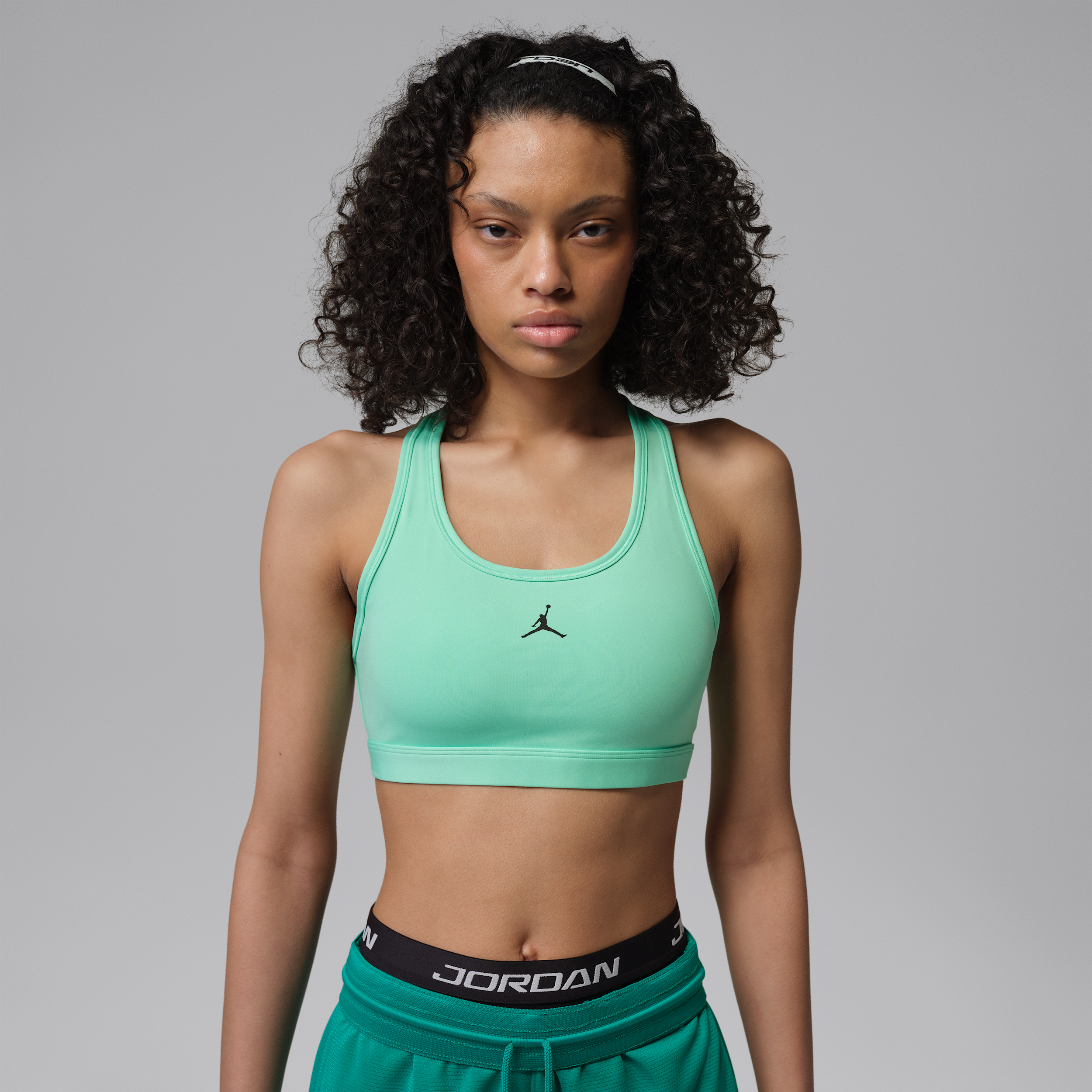 Jordan Women's  Sport Medium-support Padded Jumpman Bra In Green