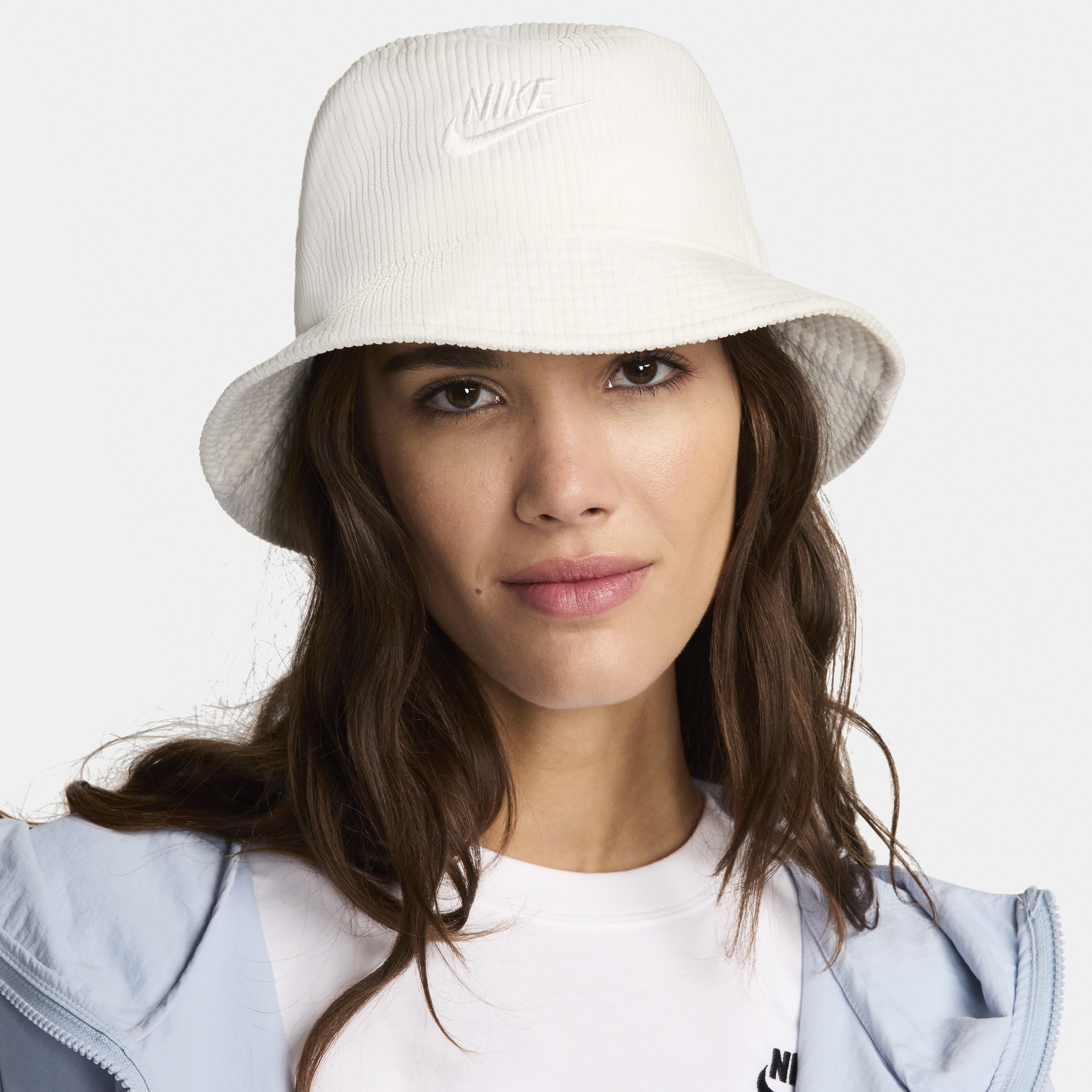 Shop Nike Unisex Apex Corduroy Bucket Hat In White
