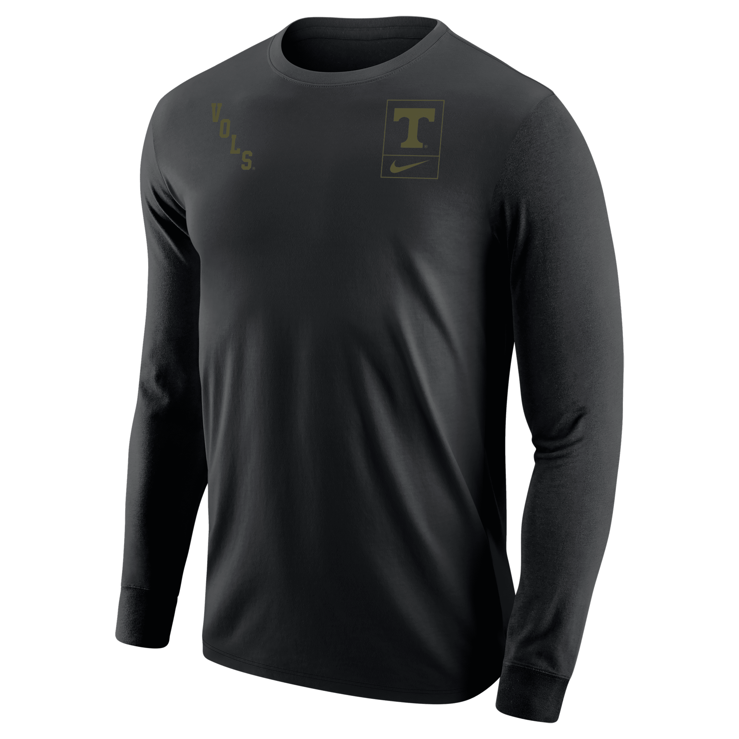 Nike Tennessee Olive Pack  Men's College Long-sleeve T-shirt In Black