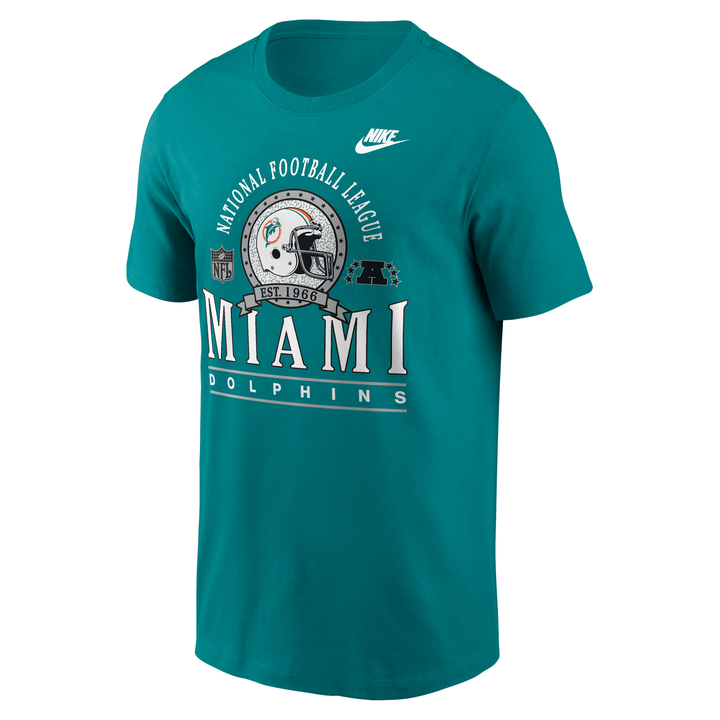 Miami Dolphins Rewind Essential Nike Men's NFL T-Shirt in Blue | N1994DZ9PV-R8L