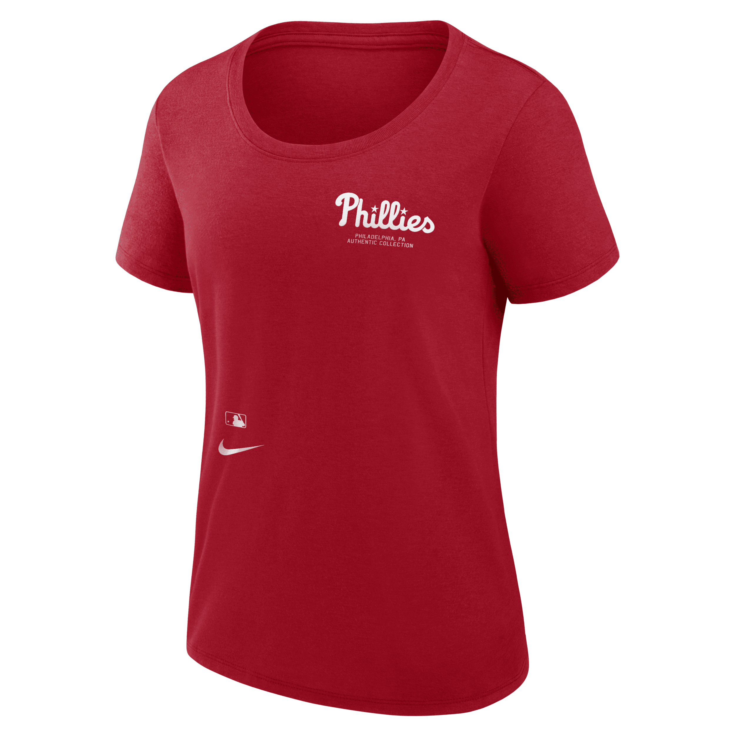 Shop Nike Philadelphia Phillies Authentic Collection Early Work  Women's Dri-fit Mlb T-shirt In Red