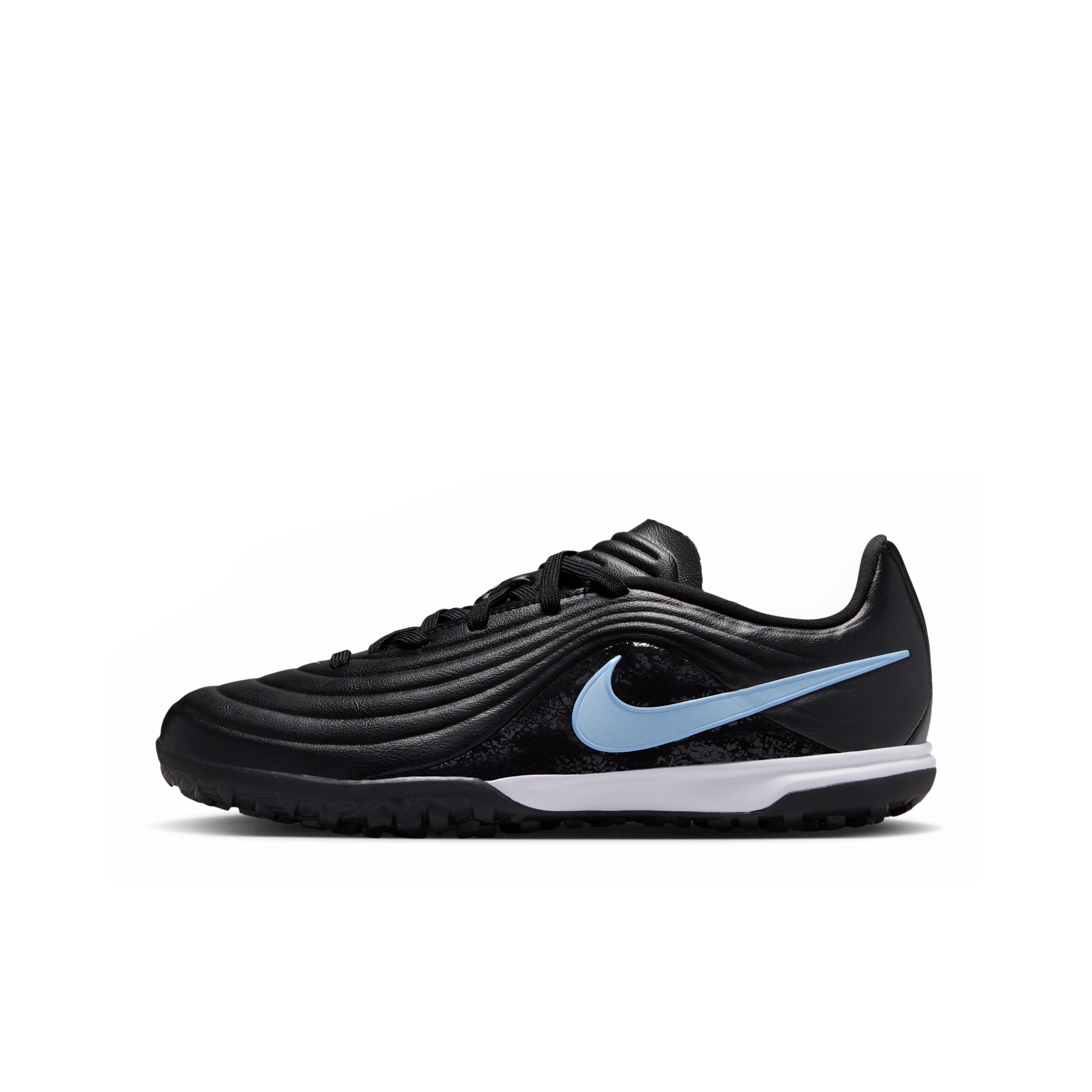 Nike Jr. Tiempo Maestro Academy Big Kids' Turf Low-Top Soccer Shoes in Black | IB5028-040