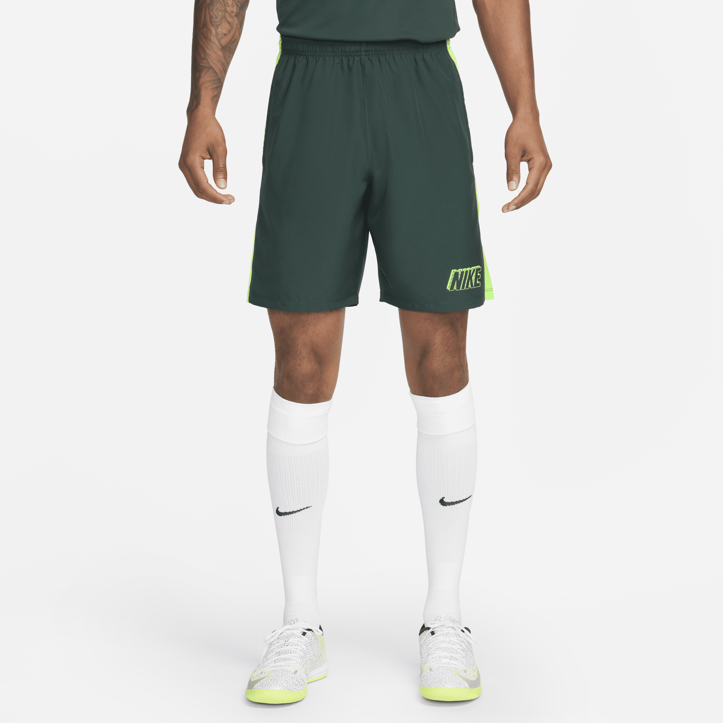 Shop Nike Men's Academy Dri-fit Soccer Shorts In Green