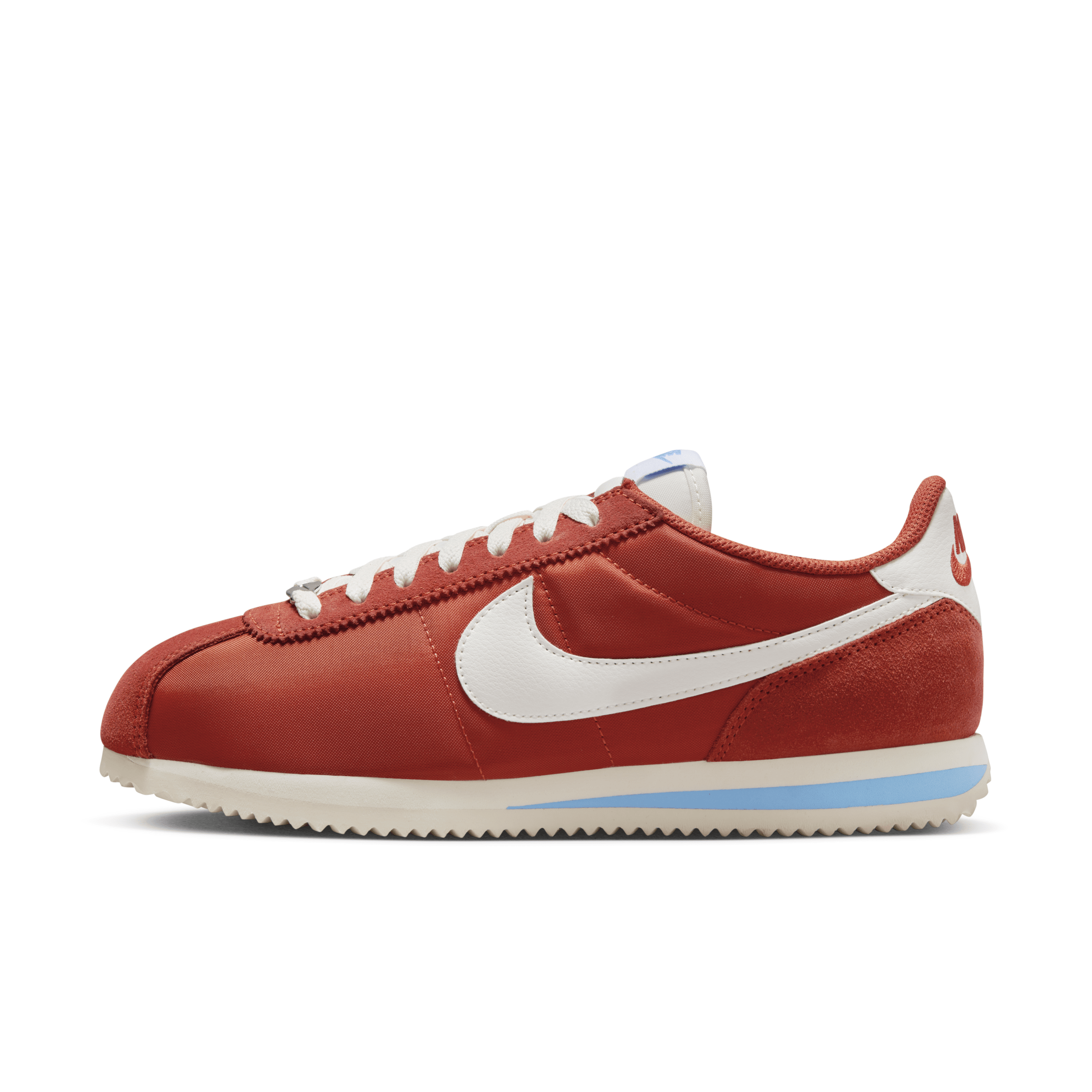 Shop Nike Women's Cortez Textile Shoes In Red