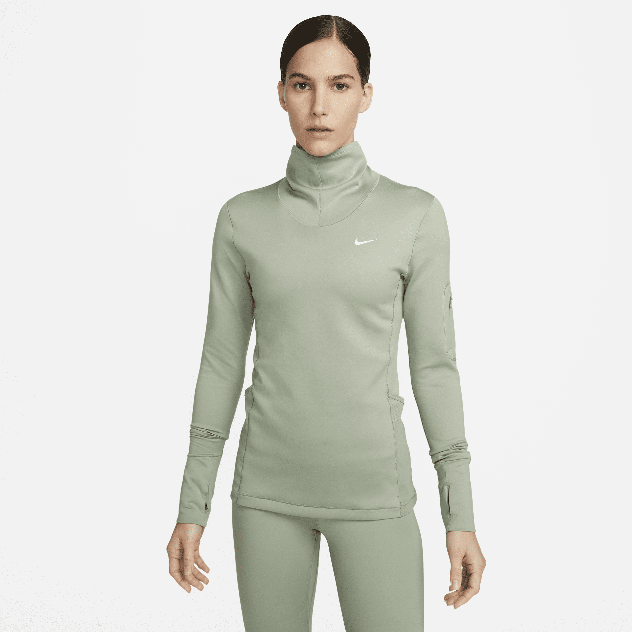 Nike Women's Pro Therma-fit Long-sleeve Top In Green ModeSens