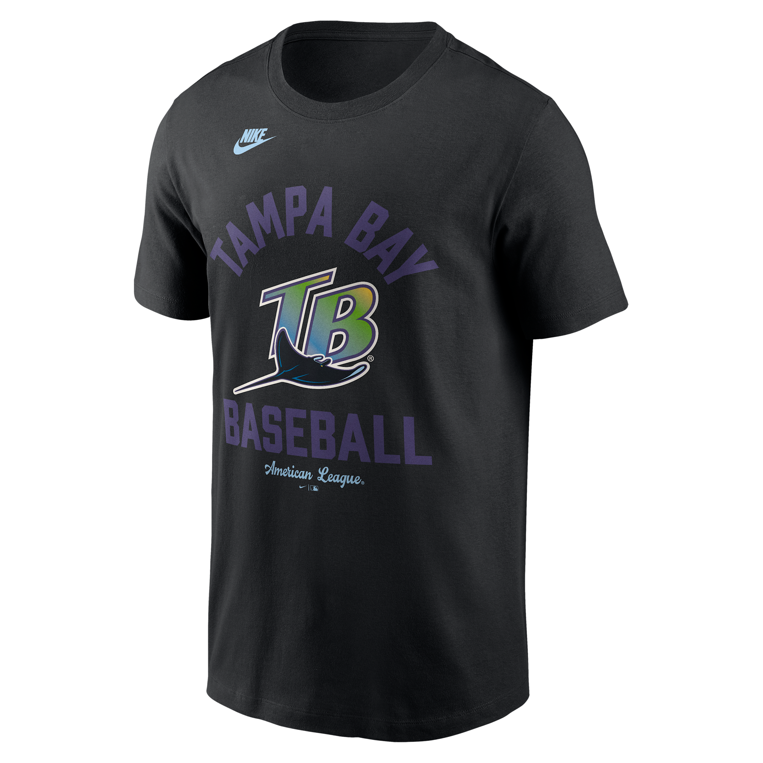Tampa Bay Rays Cooperstown Nike Men's MLB T-Shirt in Black | N19900ATDV-079