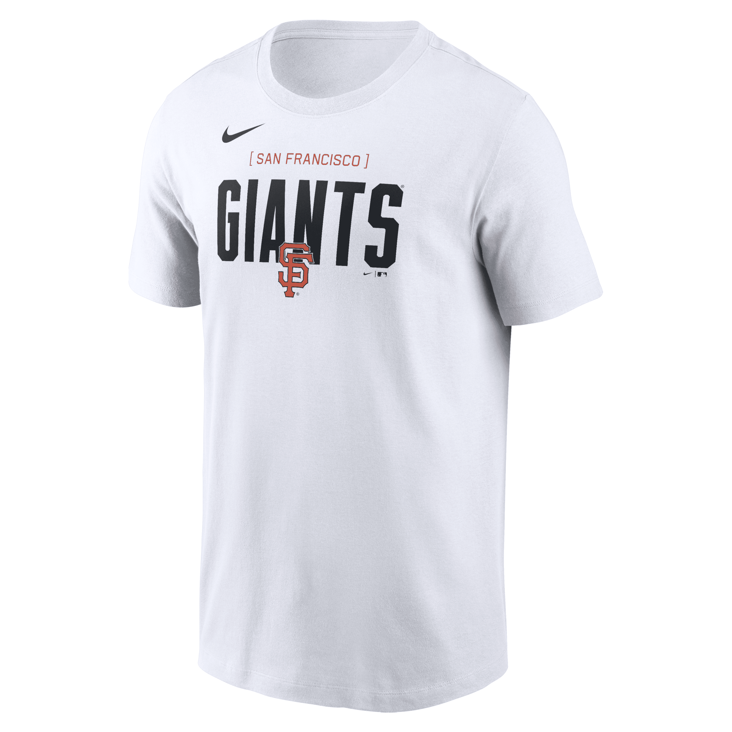 Nike San Francisco Giants Home Team Bracket  Men's Mlb T-shirt In White