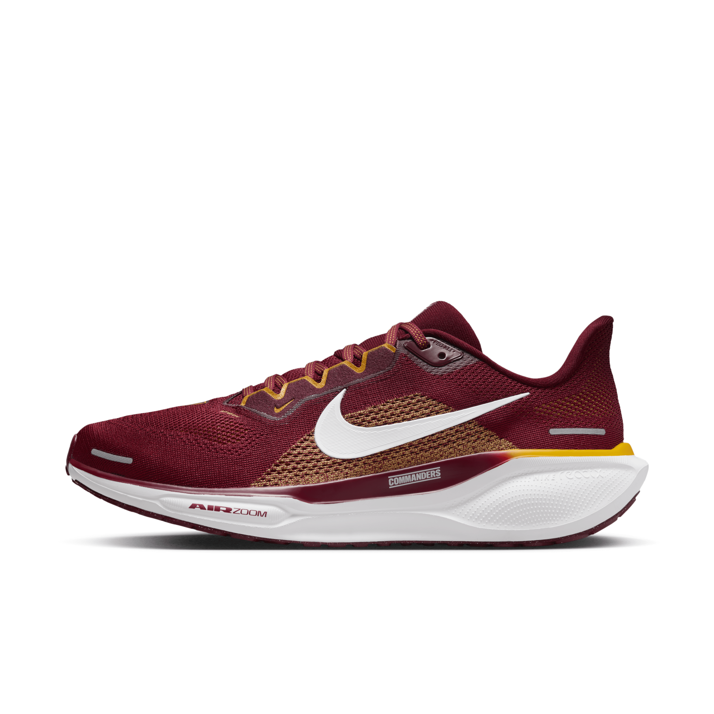 Nike Men's Pegasus 41 Nfl Washington Commanders Road Running Shoes In Burgundy