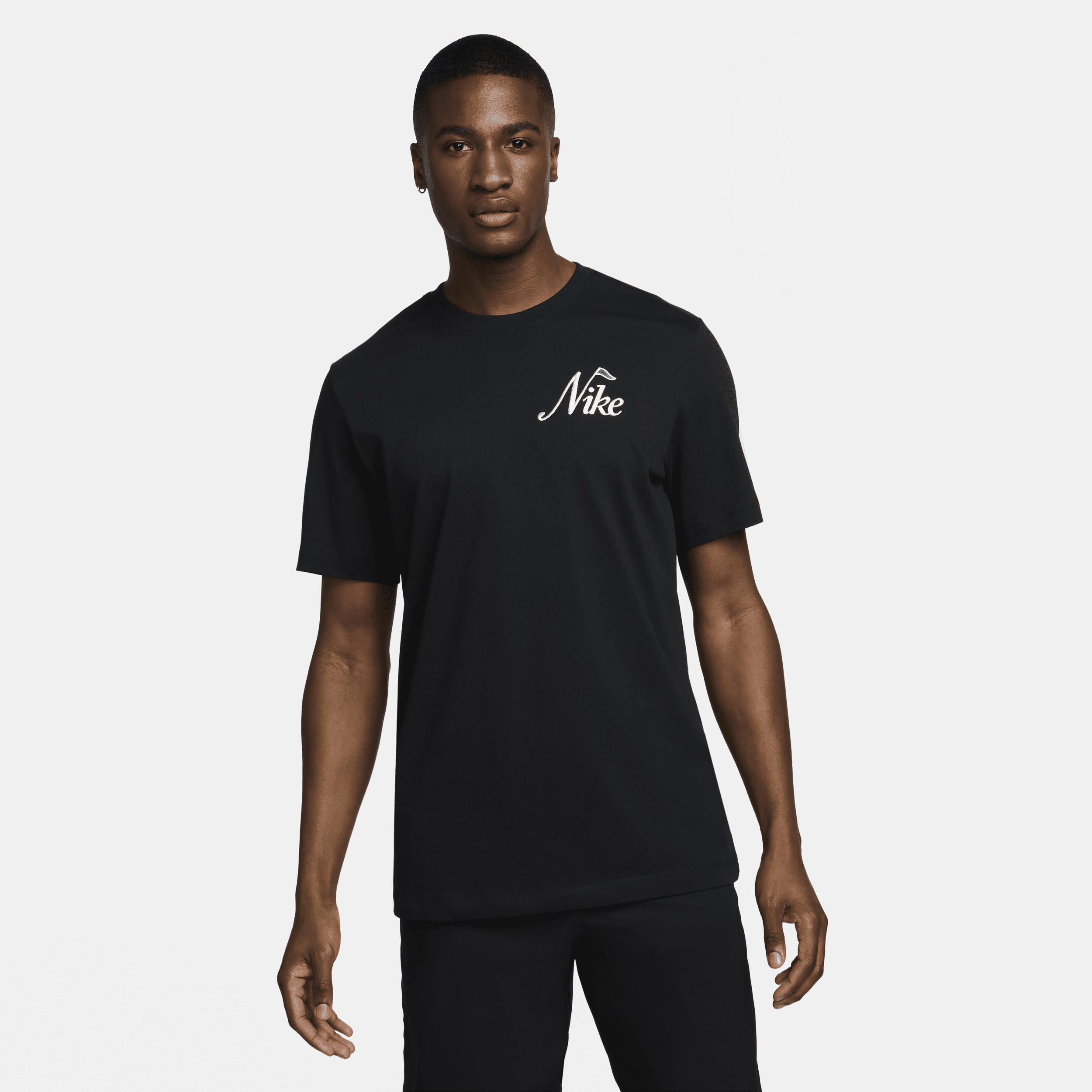 Shop Nike Men's Golf T-shirt In Black