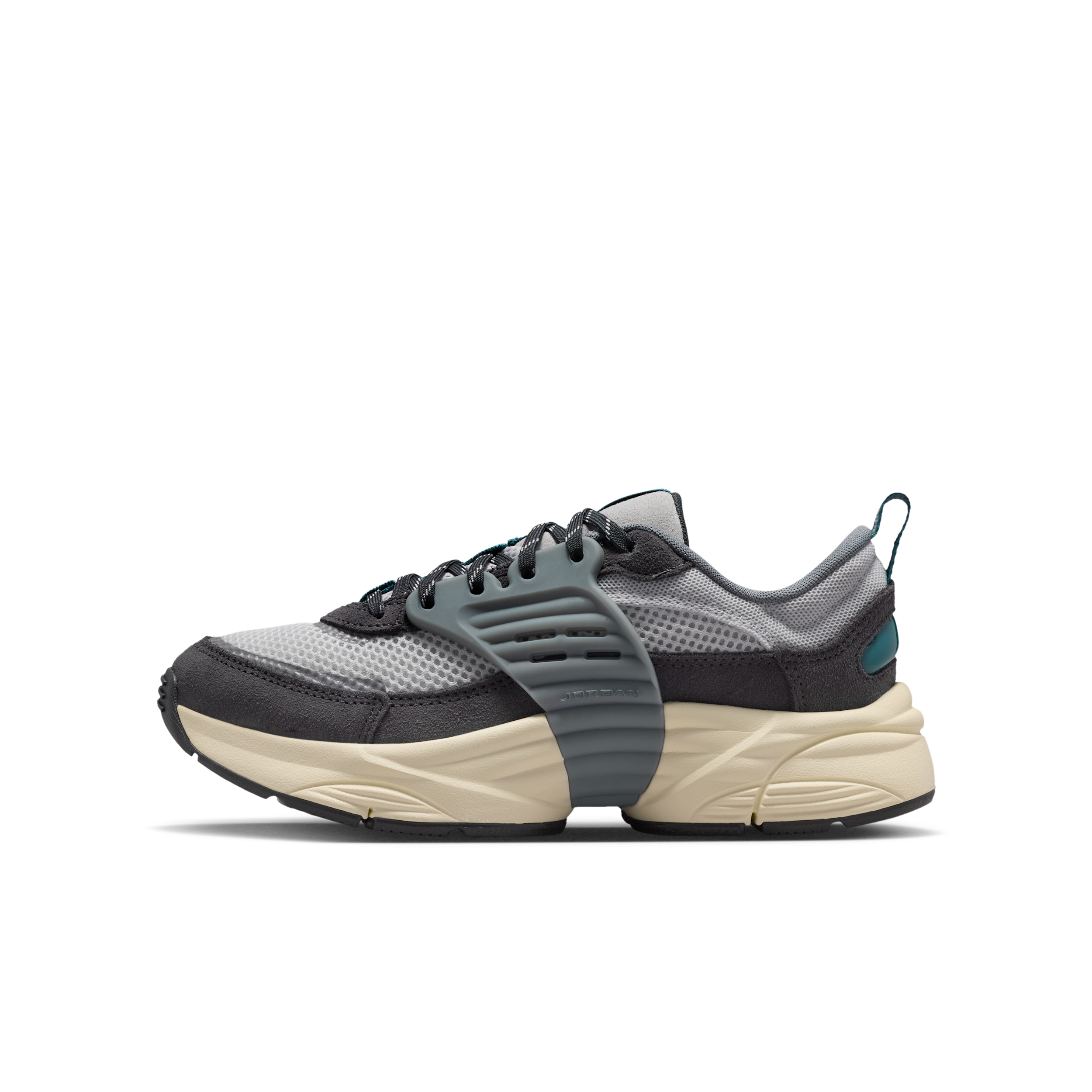 Jordan Trunner O/S - Boys' Grade School Shoes Grey/Green/Grey Size 04.5