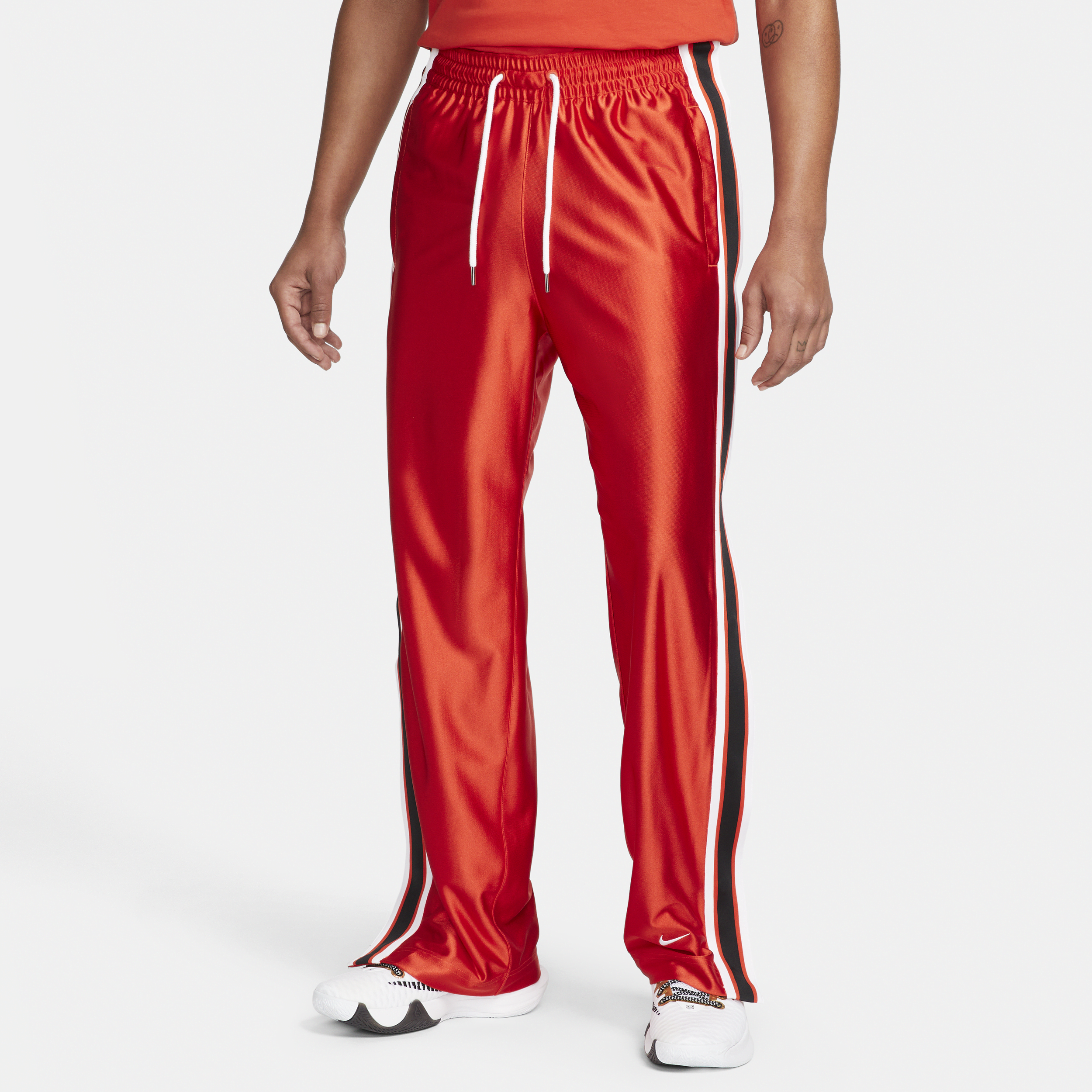 Nike Men's Circa Tearaway Basketball Pants In Red