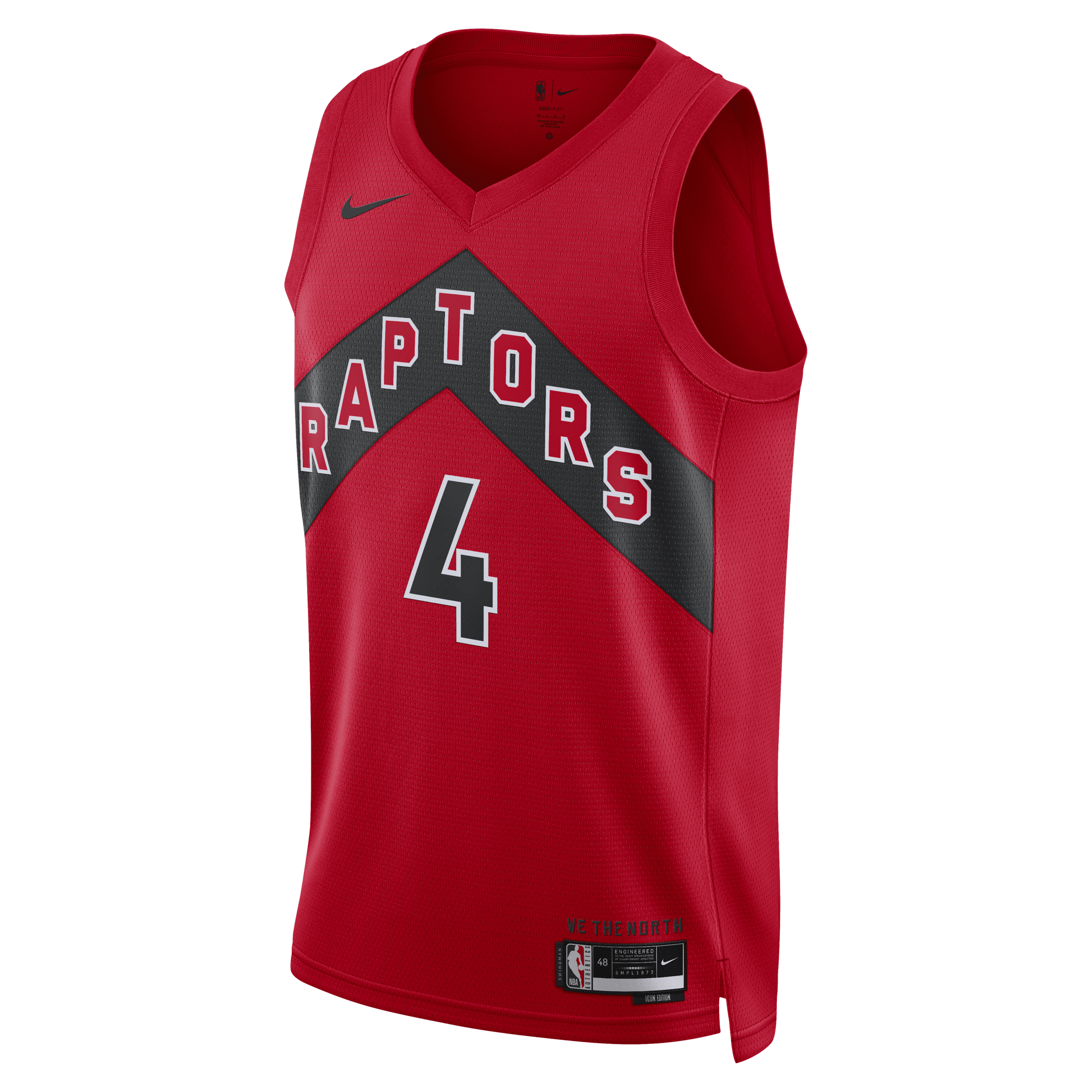 Toronto Raptors Icon Edition 2022/23 Nike Men's Dri-FIT NBA Swingman Jersey in Red, Size: 2XL | DN2023-659