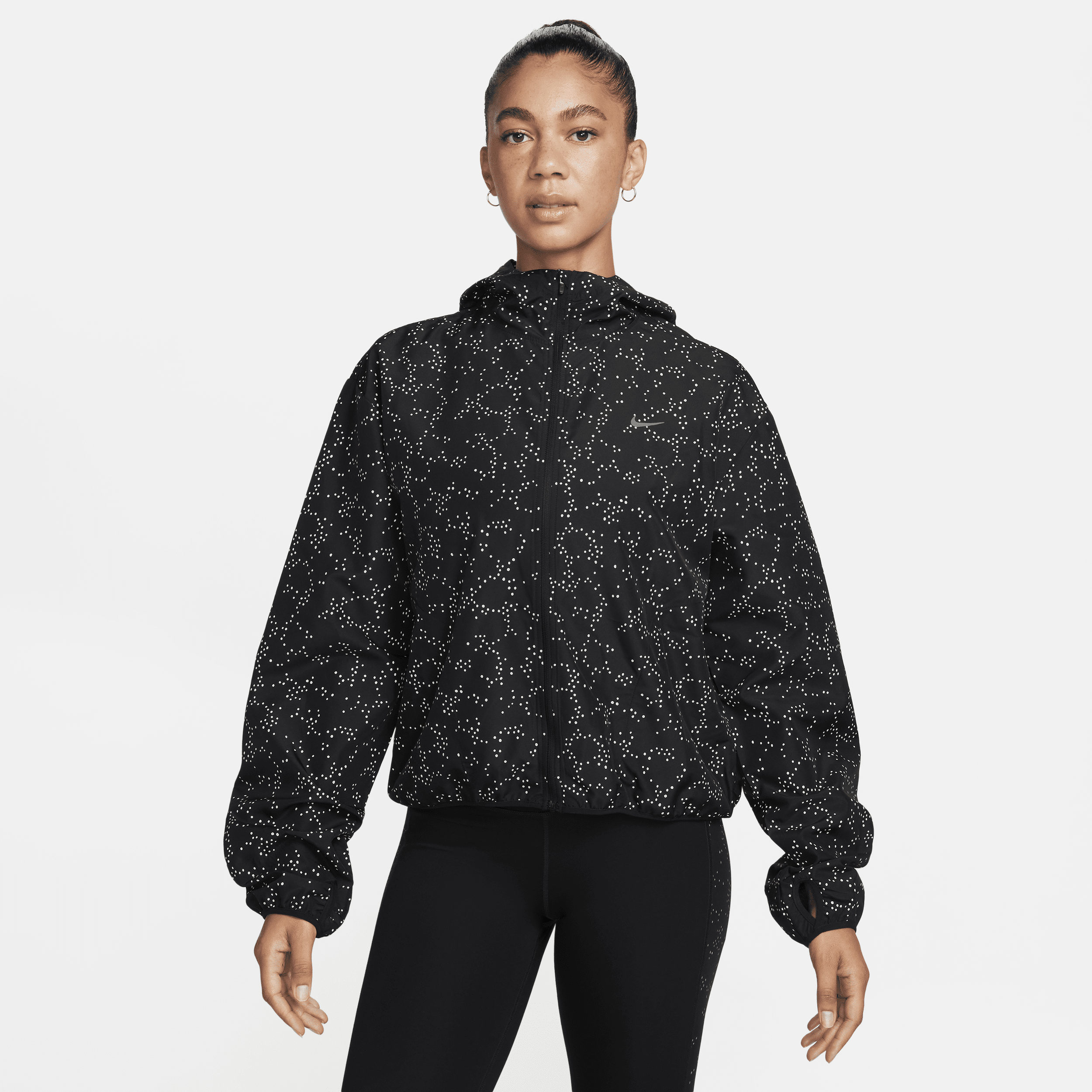 Shop Nike Women's Dri-fit Running Jacket In Black