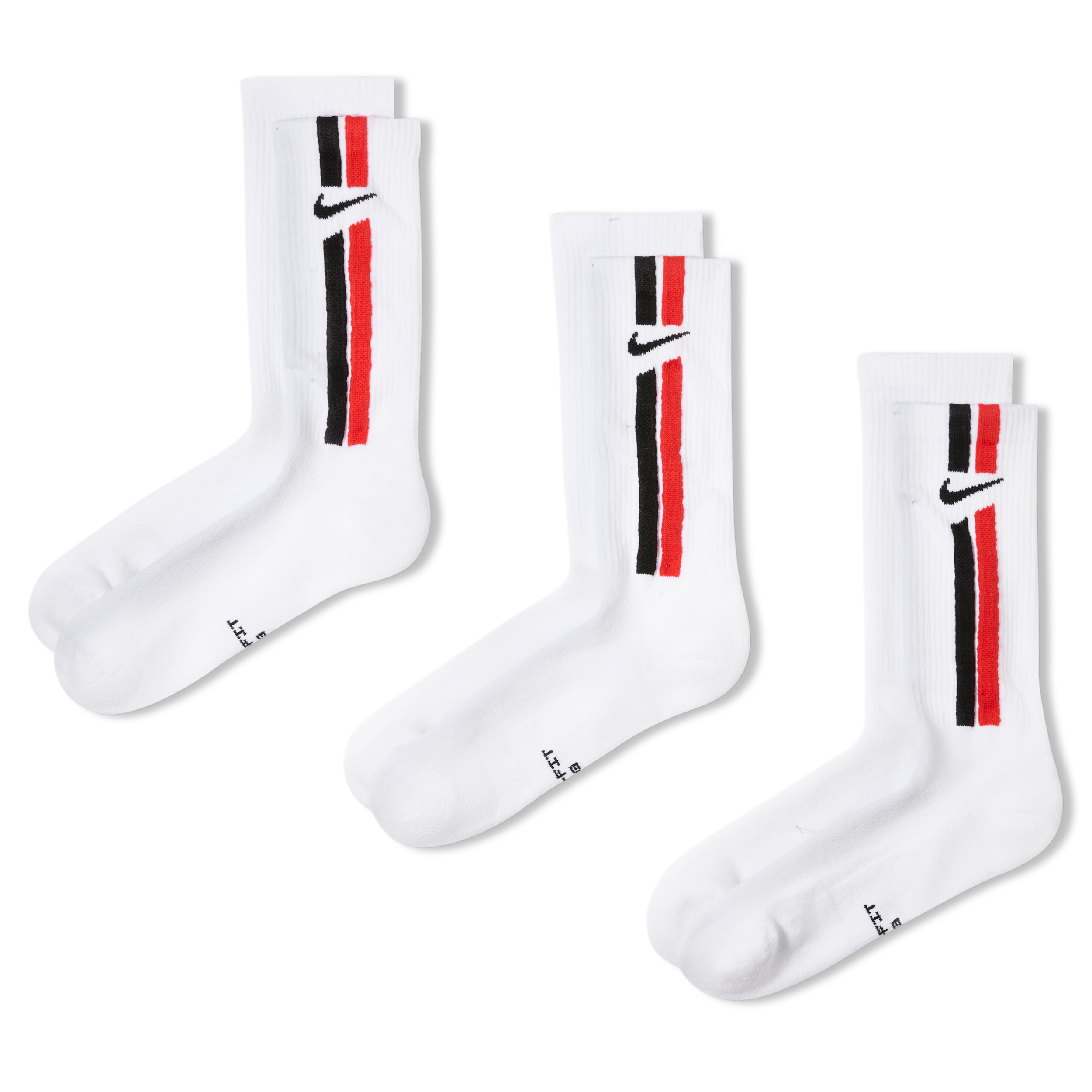 Nike Unisex Everyday Elevated Crew Socks (3 Pairs) in Multicolor | IH8532-900