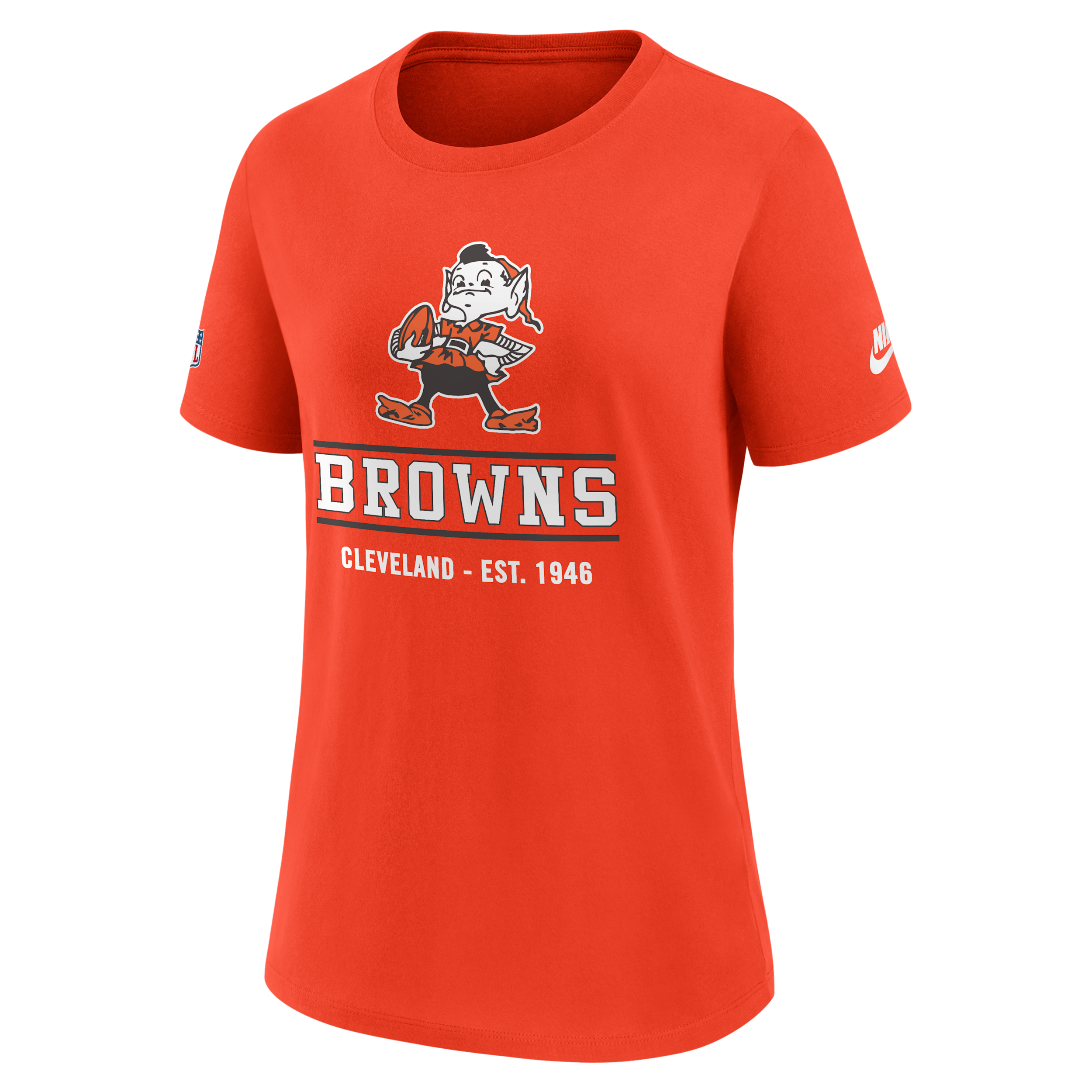 Cleveland Browns Sideline Alt Nike Women's Dri-FIT NFL T-Shirt in Orange | 03KQ89LQ93-TC1