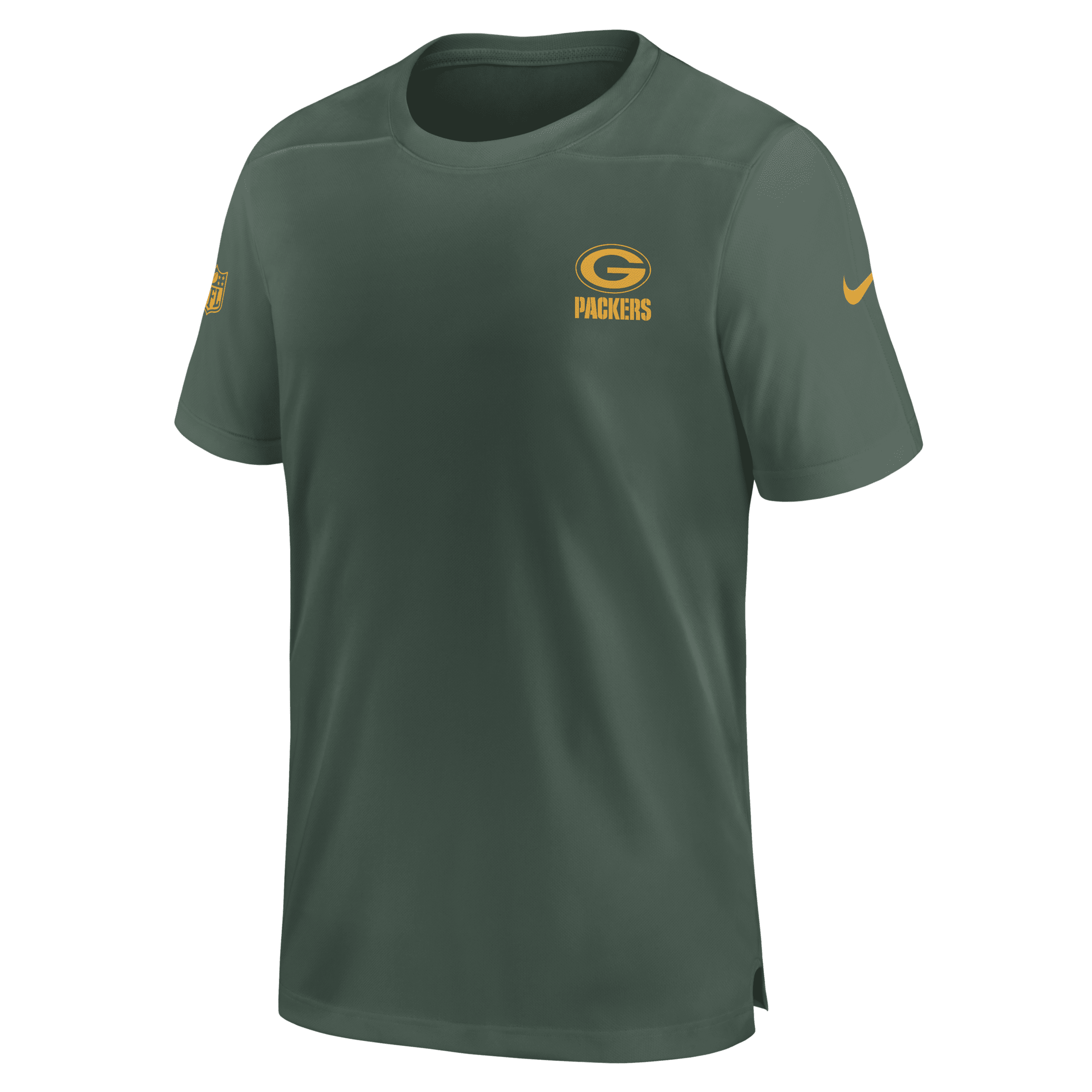 Shop Nike Men's Dri-fit Sideline Coach (nfl Green Bay Packers) Top