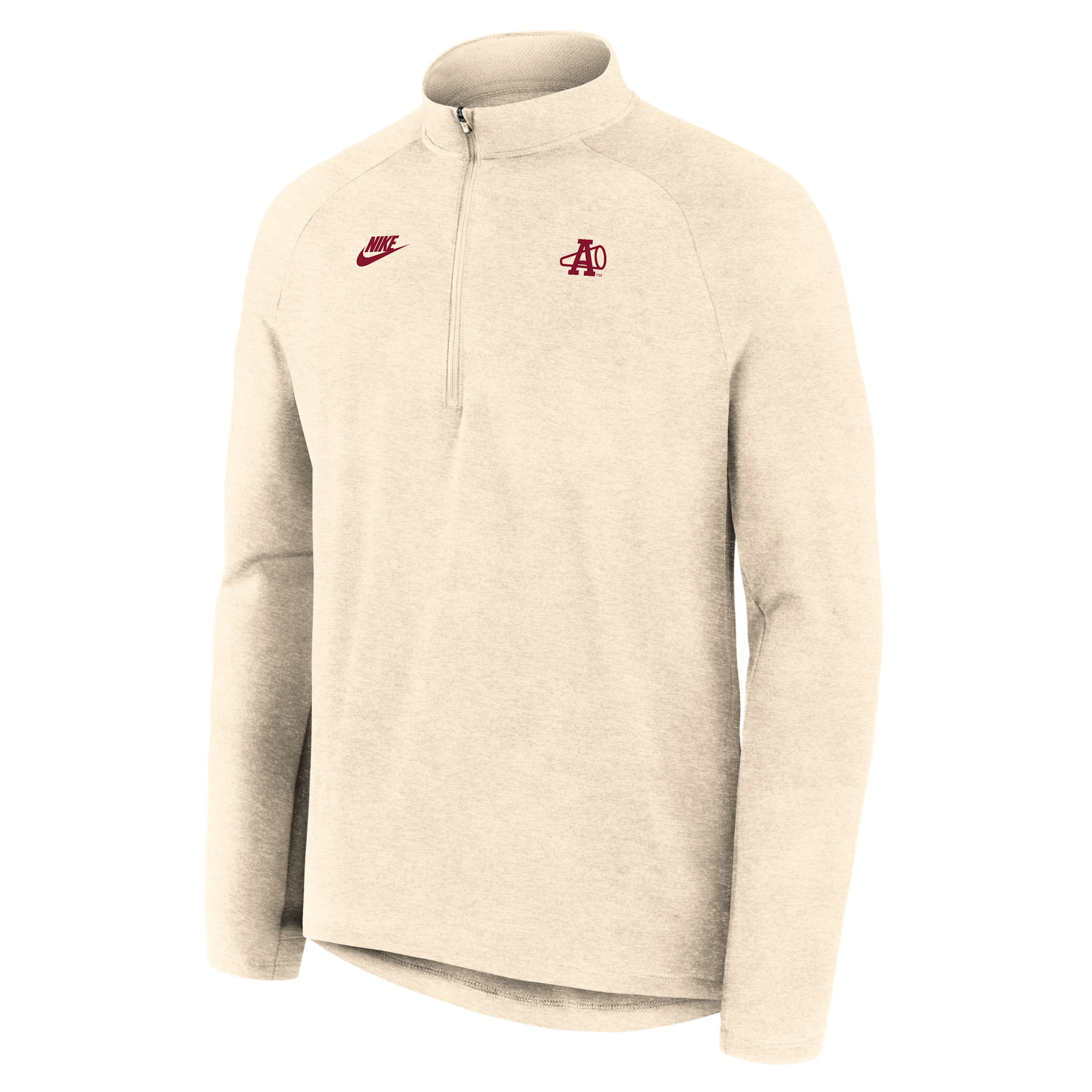 Alabama Legacy Stride Nike Men's Dri-FIT College 1/2-Zip Long-Sleeve Top in White | 04V115AABV-5T9