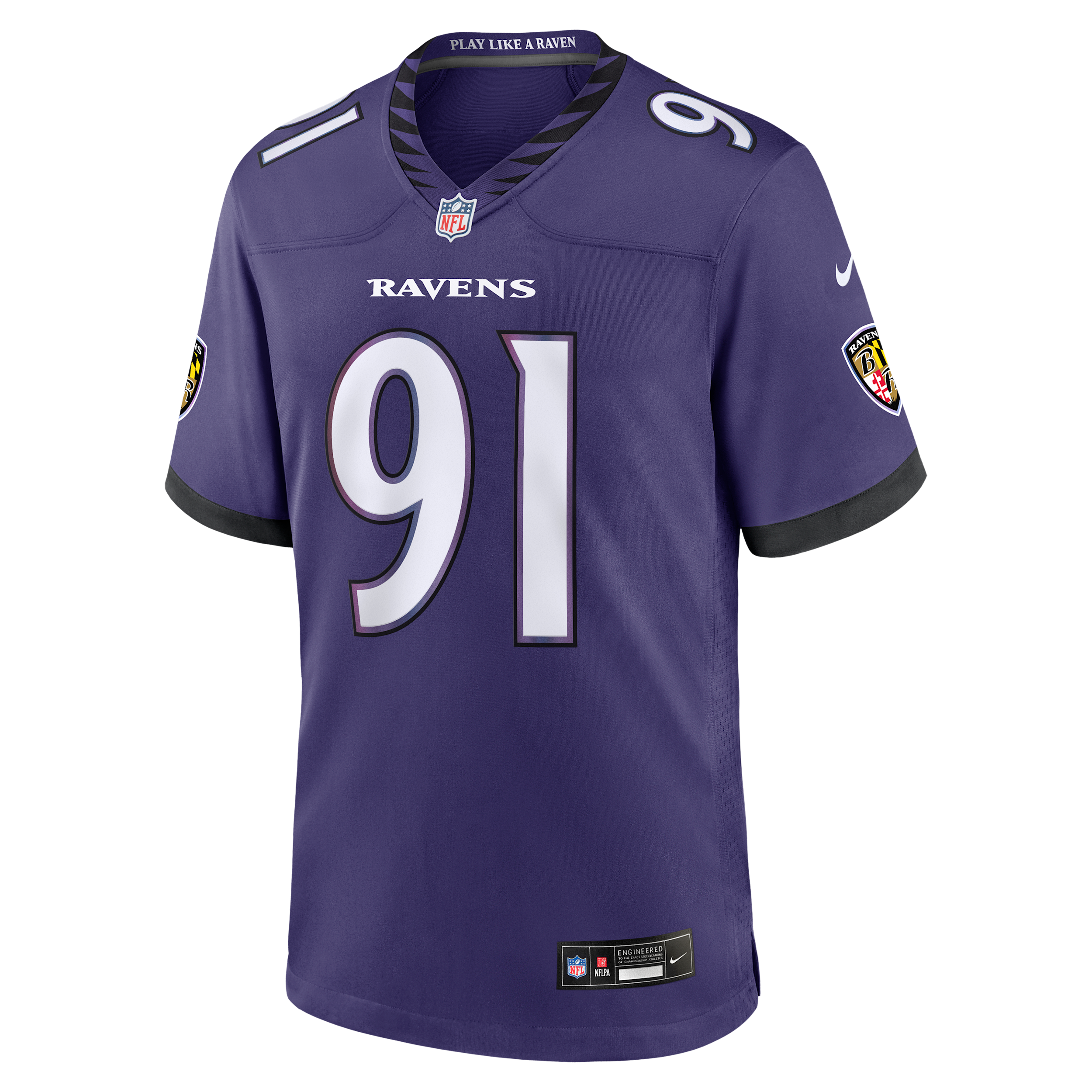 Trey Hendrickson Baltimore Ravens Nike Men's NFL Game Jersey in Purple | 67NM0FDL8GF-NZS