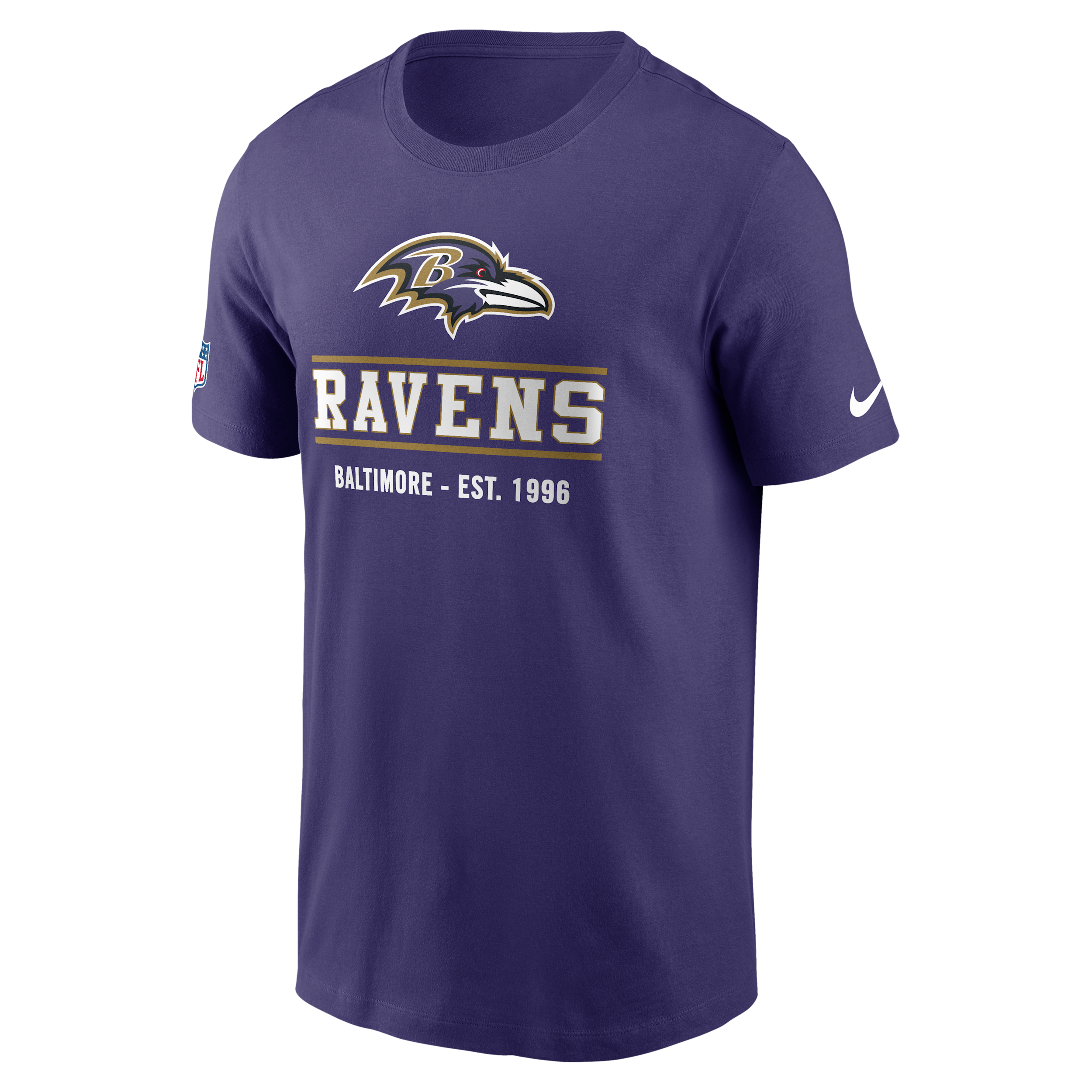 Baltimore Ravens Essential Nike Men's Dri-FIT NFL T-Shirt in Purple | 02ET52M8G-TC1