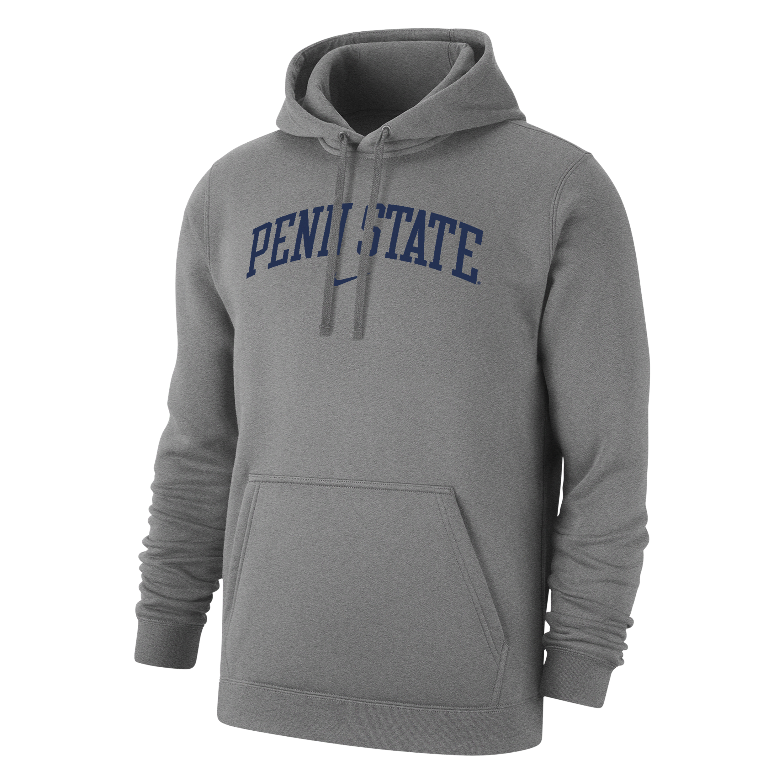 Nike Penn State Club Fleece Men's College Pullover Hoodie In Grey