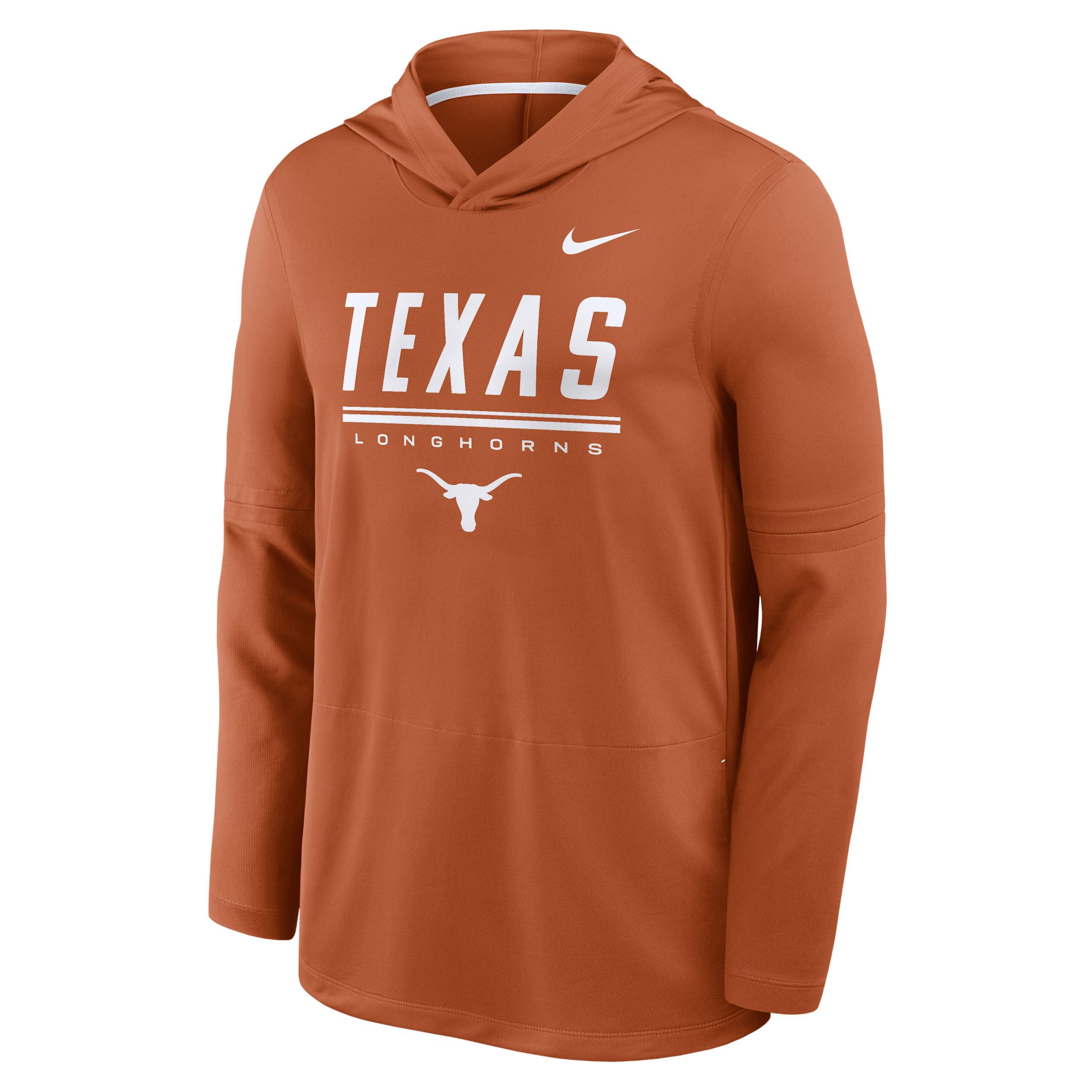 Nike Men's Texas Orange Texas Longhorns 2026 Sideline Lightweight Long Sleeve Hooded Dri-fit T-Shirt - Texas Orange