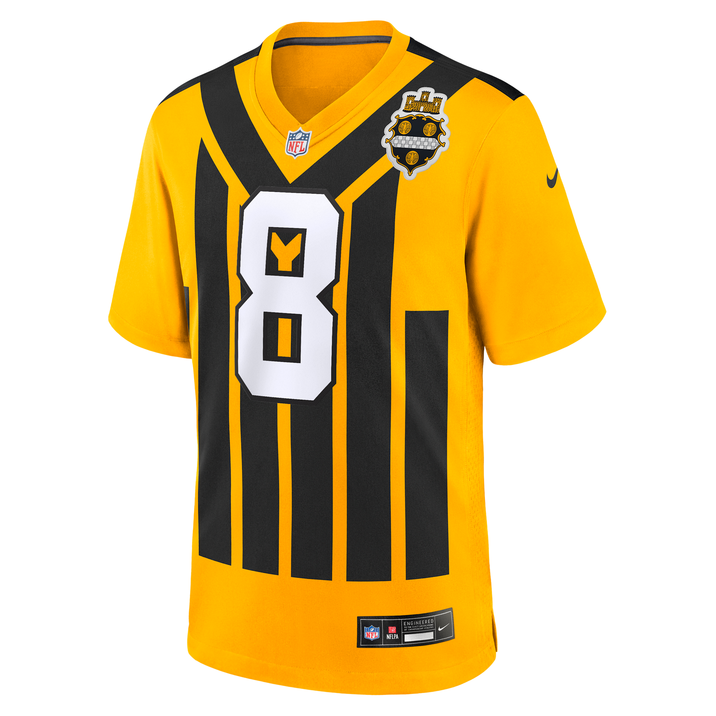 Nike Men's Aaron Rodgers Gold Pittsburgh Steelers Alternate 1933 Throwback Game Jersey - Gold